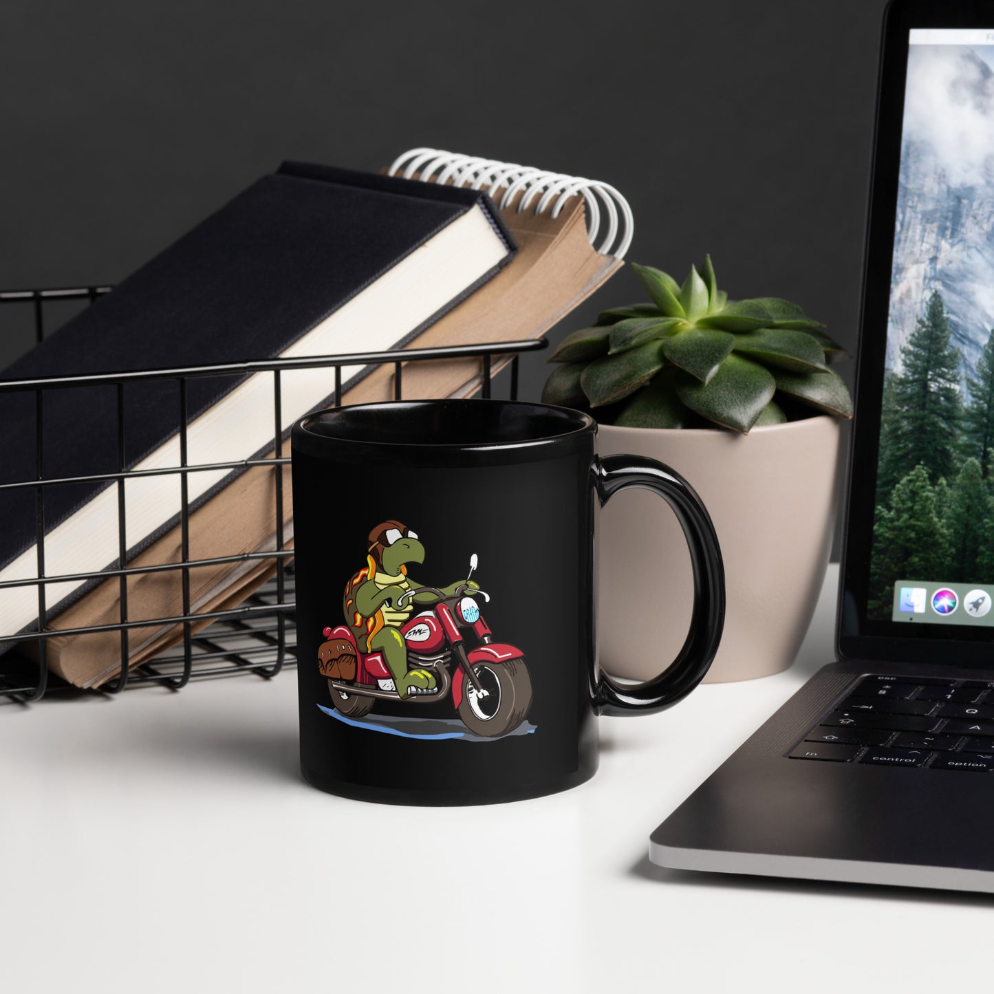 "Whiskey Mike" Black Glossy Mug