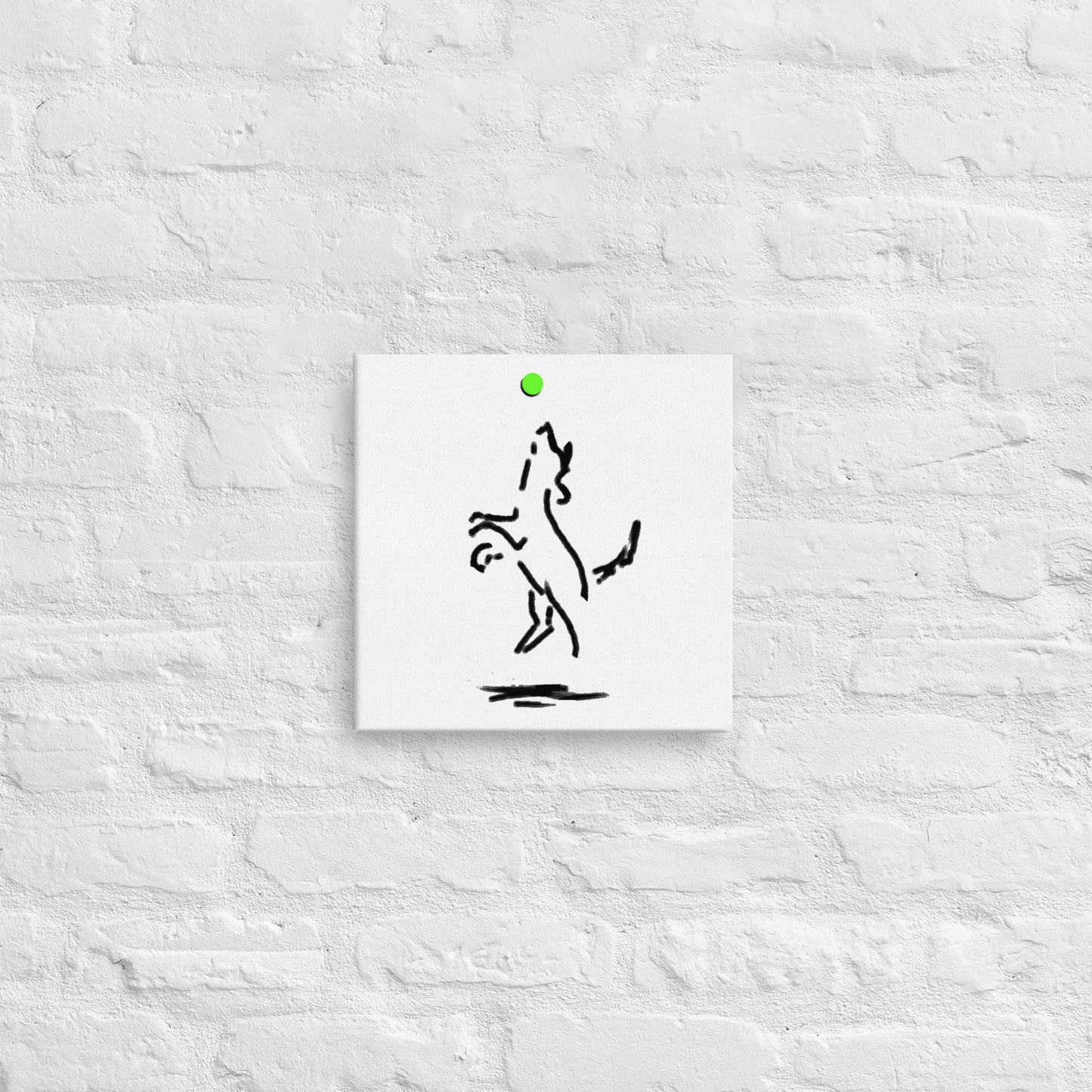"Happy Dog" Canvas Art Print