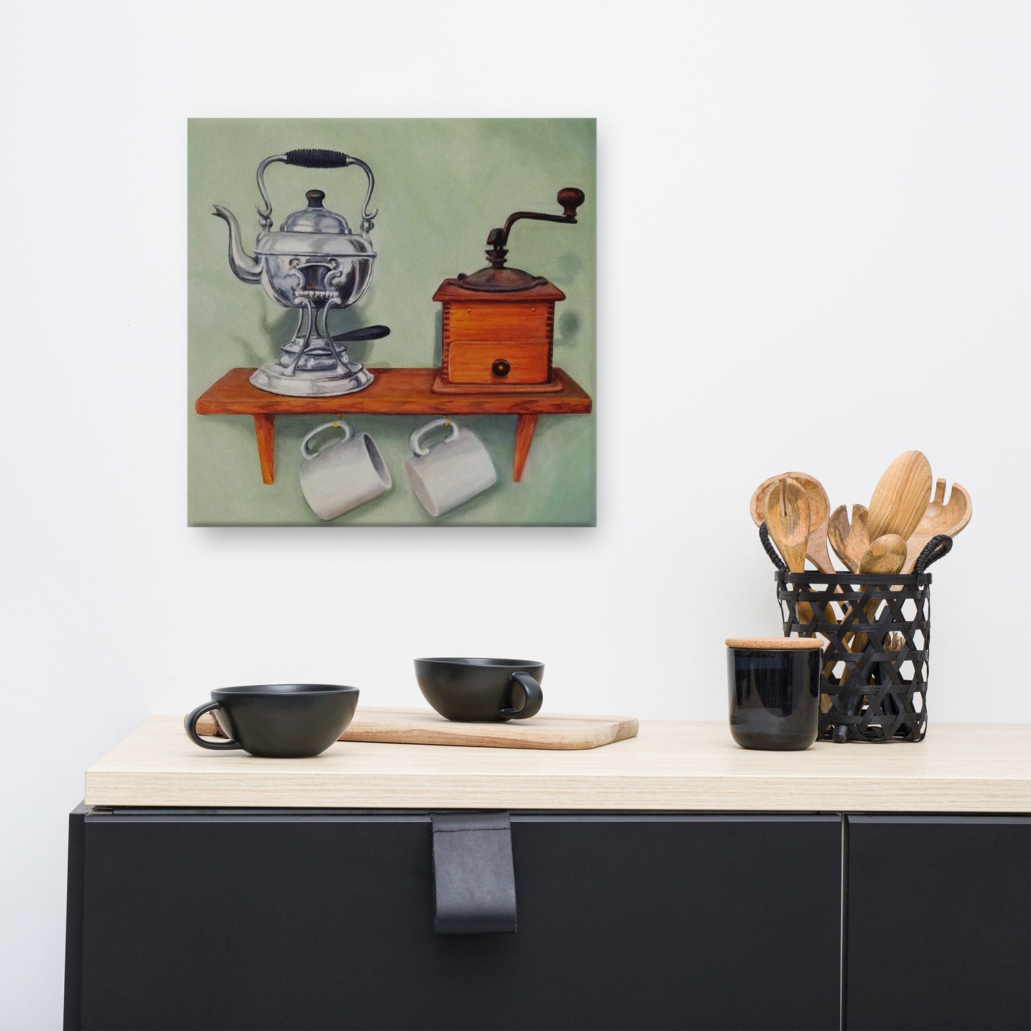 "Coffee for Two" Canvas Art Print