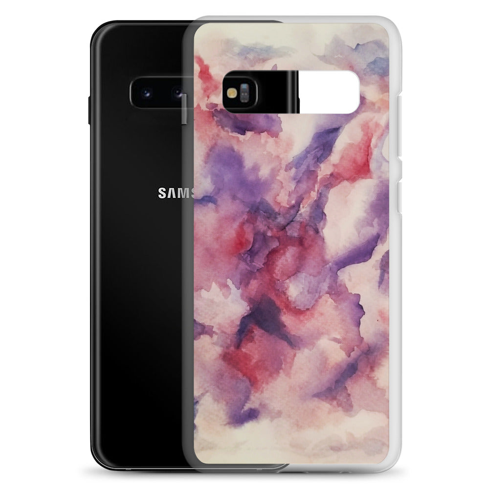 "Abstracted Orchids" Clear Case for Samsung®