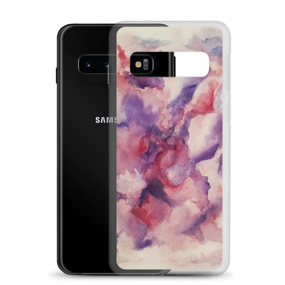 "Abstracted Orchids" Clear Case for Samsung®