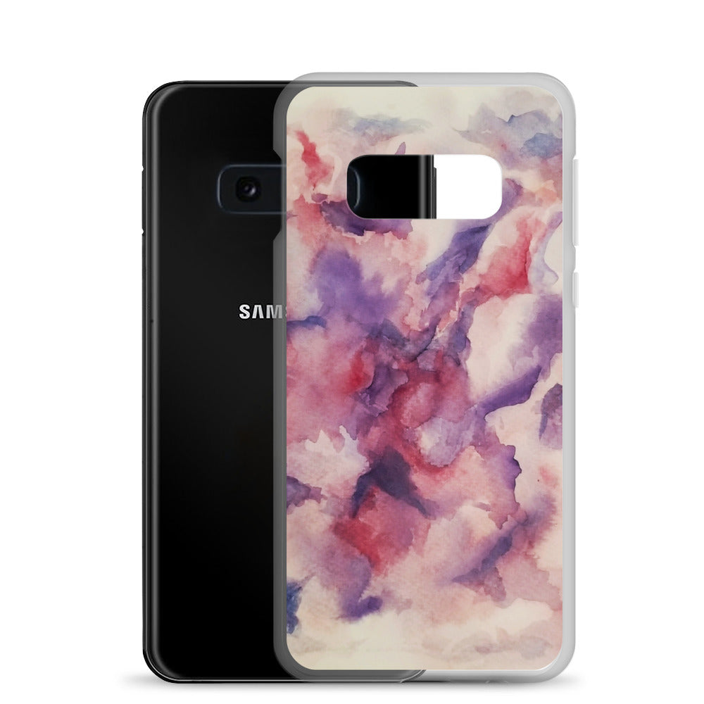 "Abstracted Orchids" Clear Case for Samsung®