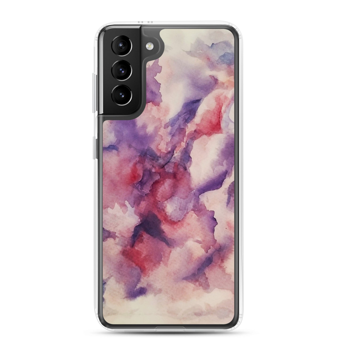 "Abstracted Orchids" Clear Case for Samsung®