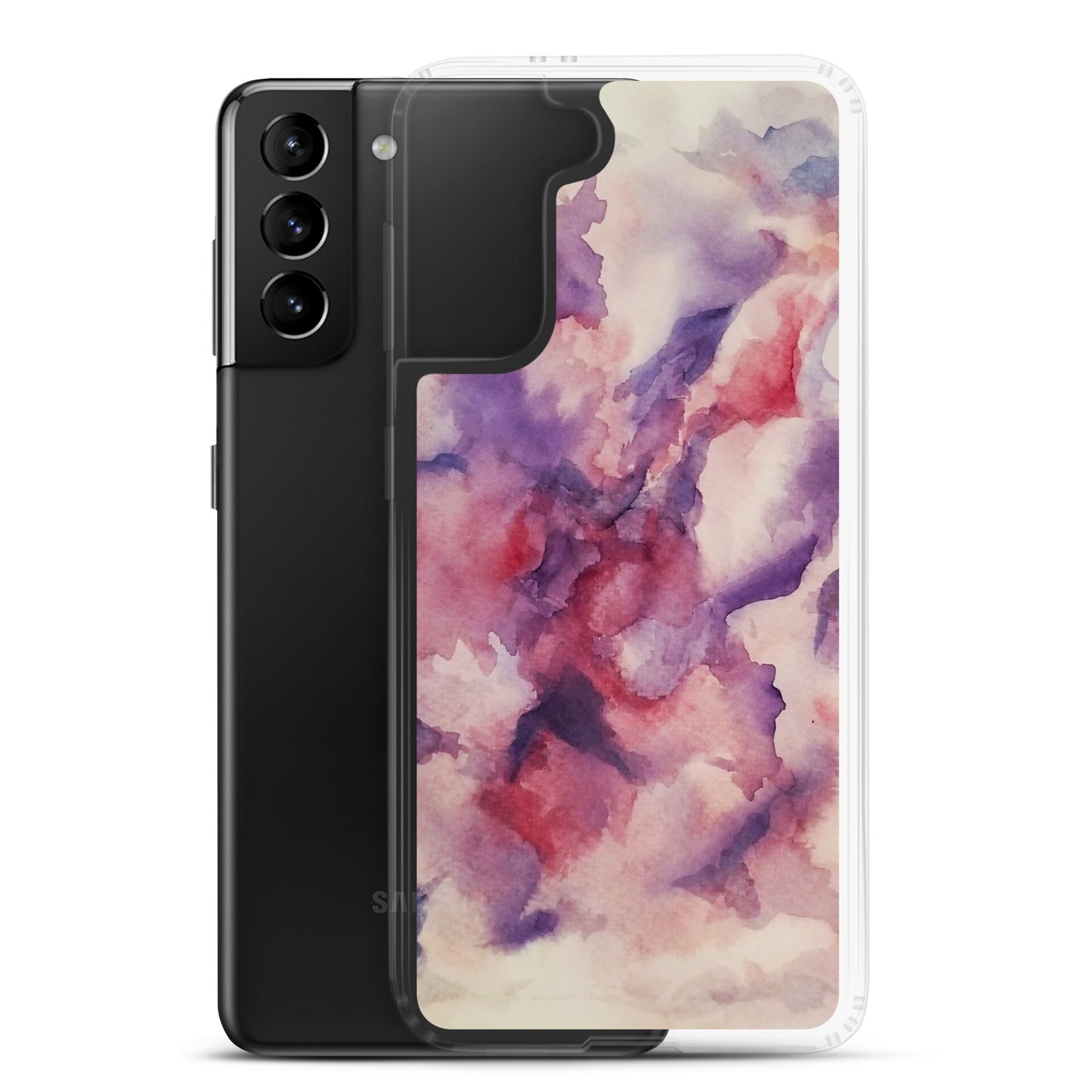 "Abstracted Orchids" Clear Case for Samsung®