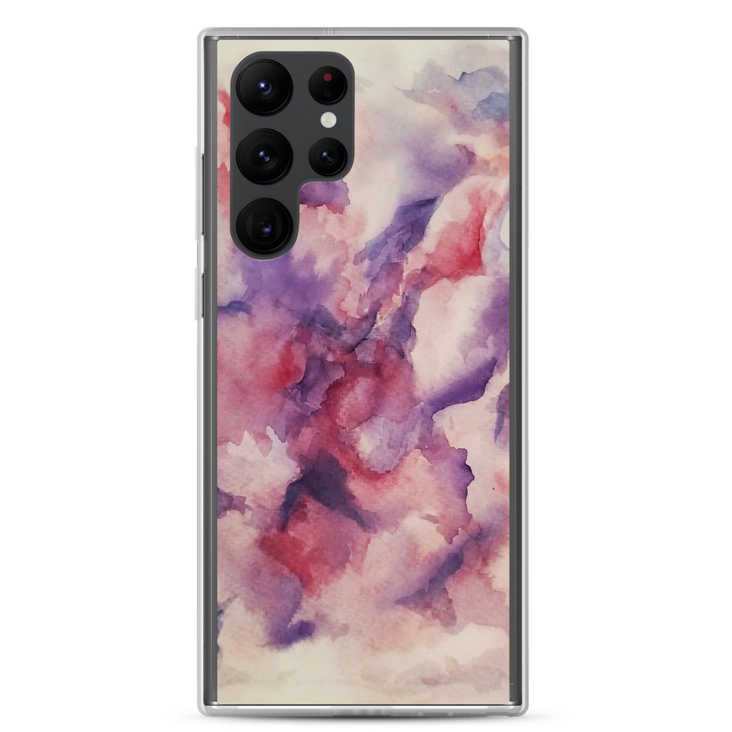 "Abstracted Orchids" Clear Case for Samsung®