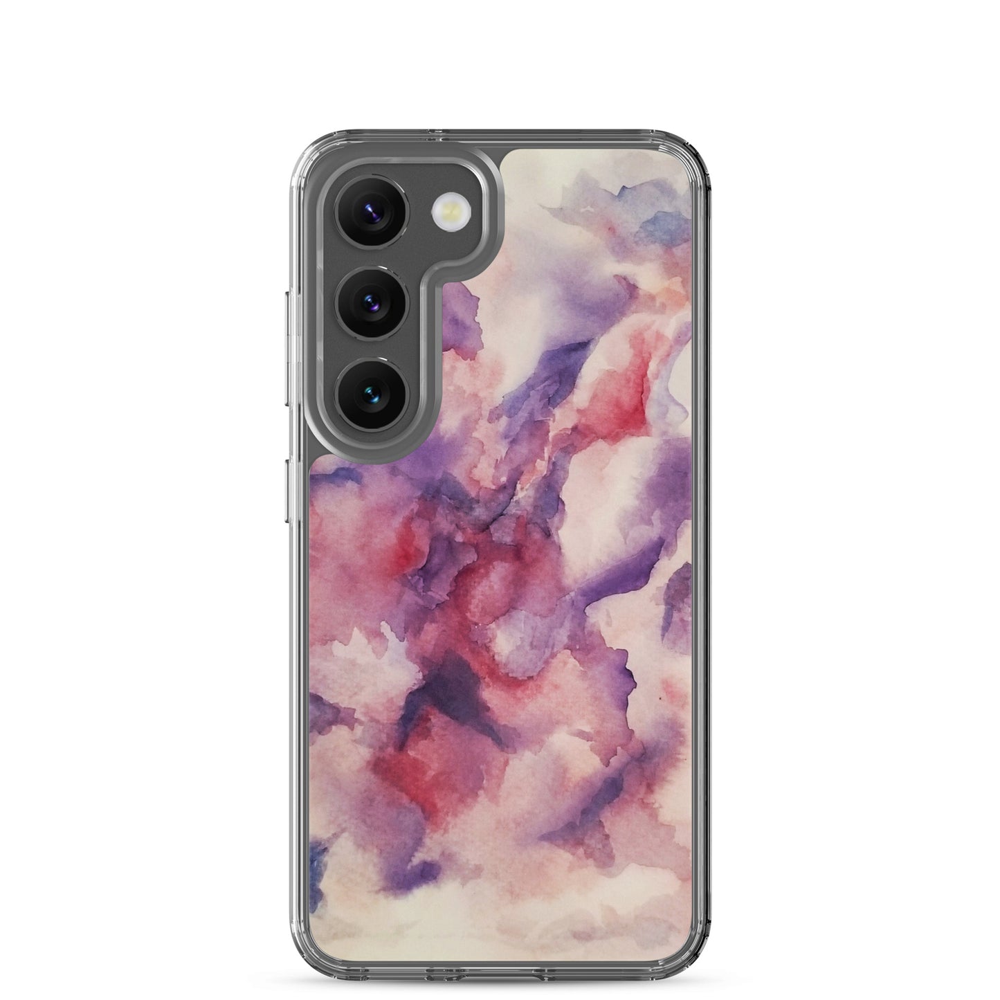 "Abstracted Orchids" Clear Case for Samsung®