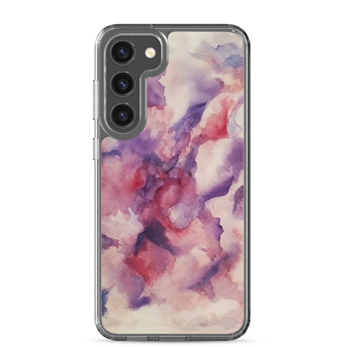 "Abstracted Orchids" Clear Case for Samsung®