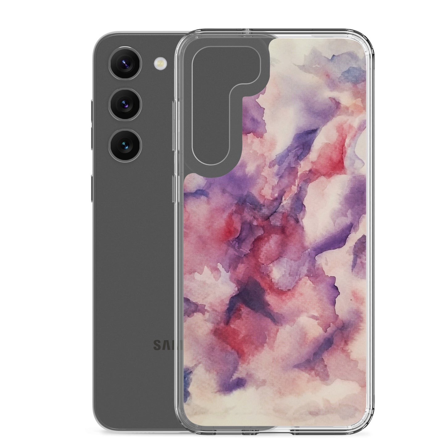 "Abstracted Orchids" Clear Case for Samsung®