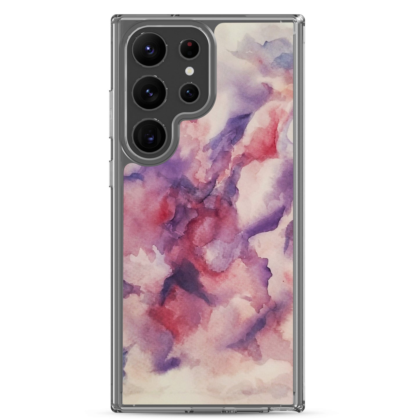 "Abstracted Orchids" Clear Case for Samsung®