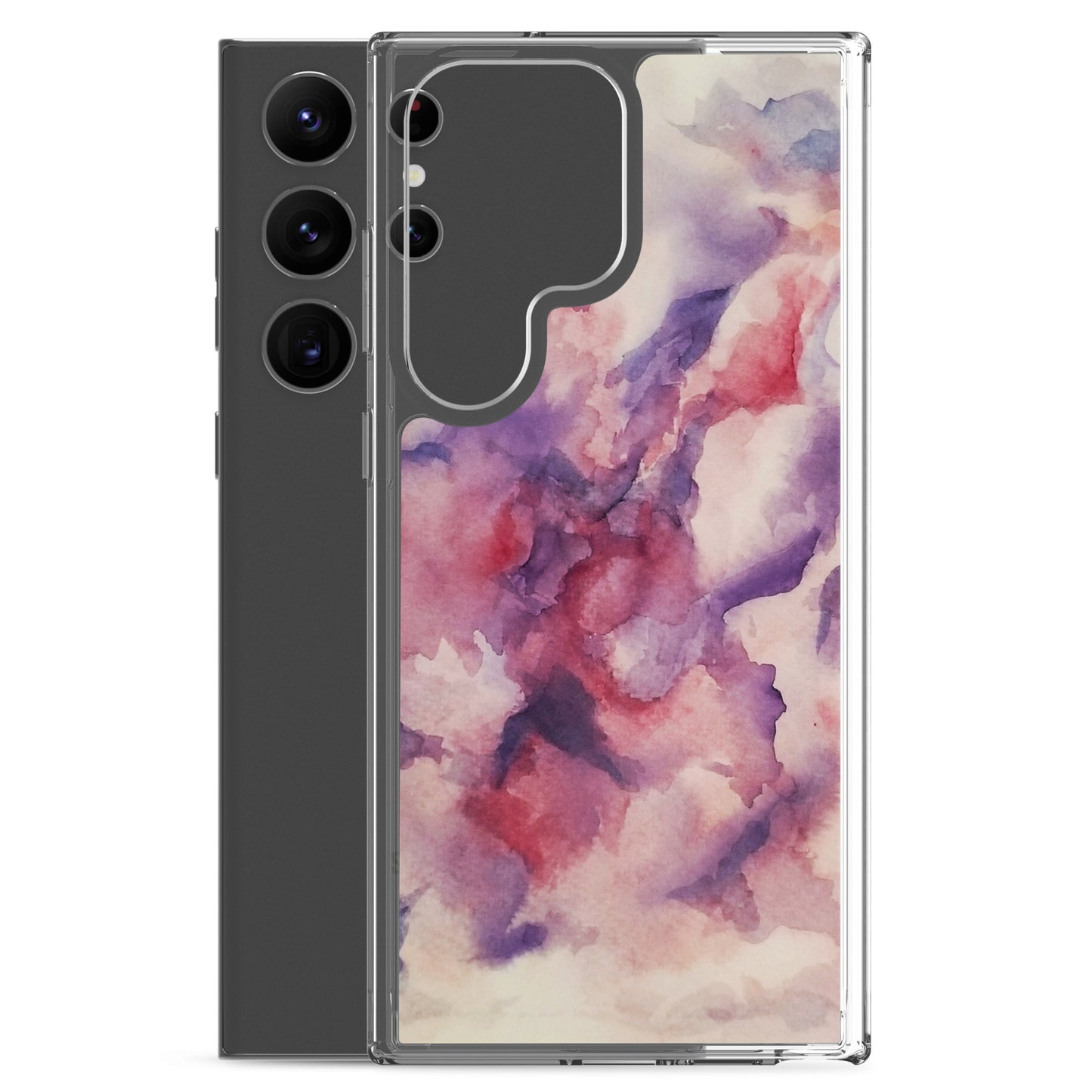 "Abstracted Orchids" Clear Case for Samsung®