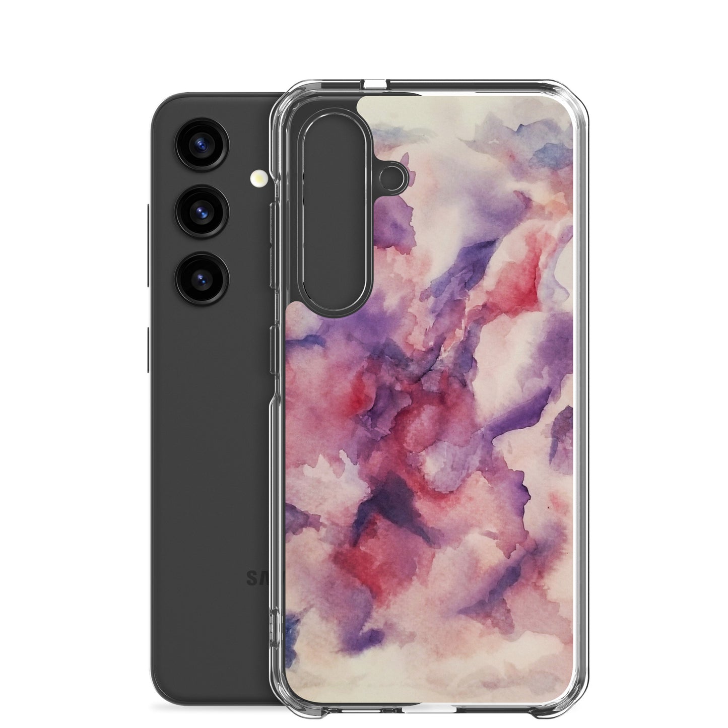 "Abstracted Orchids" Clear Case for Samsung®
