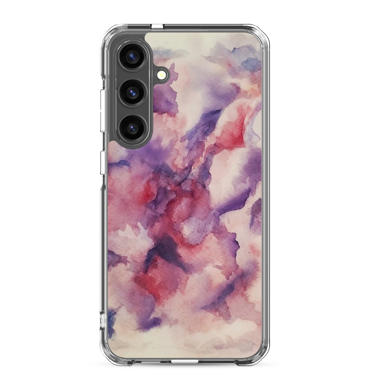 "Abstracted Orchids" Clear Case for Samsung®