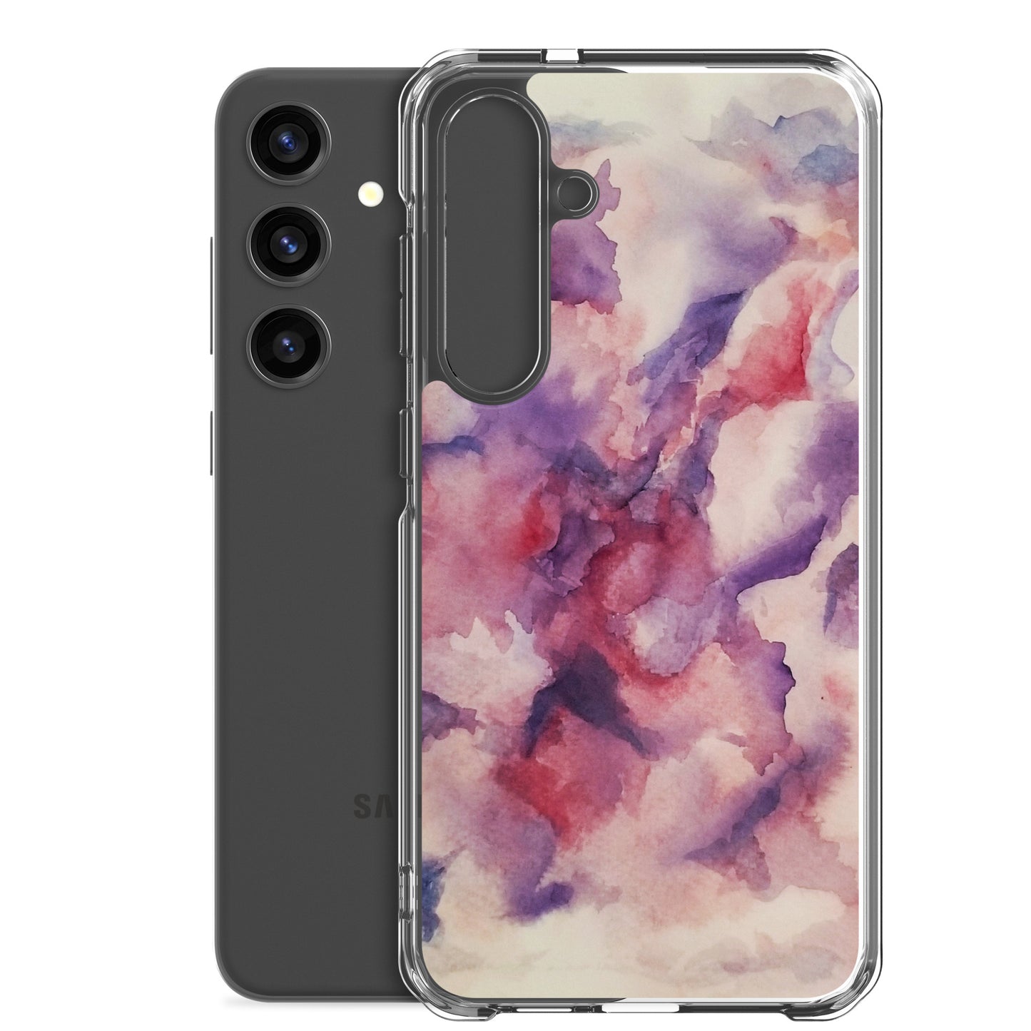 "Abstracted Orchids" Clear Case for Samsung®