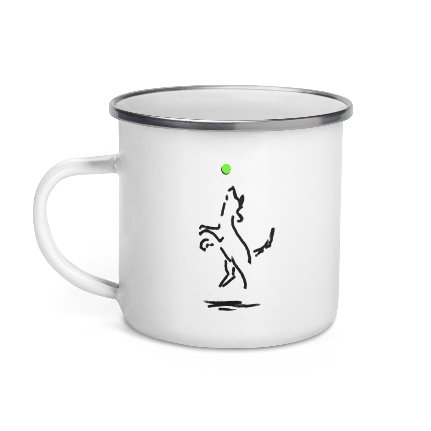 "Happy Dog" Enamel Mug