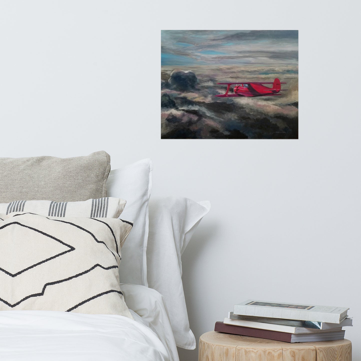 "Brave Staggerwing Flight" Poster Art Print