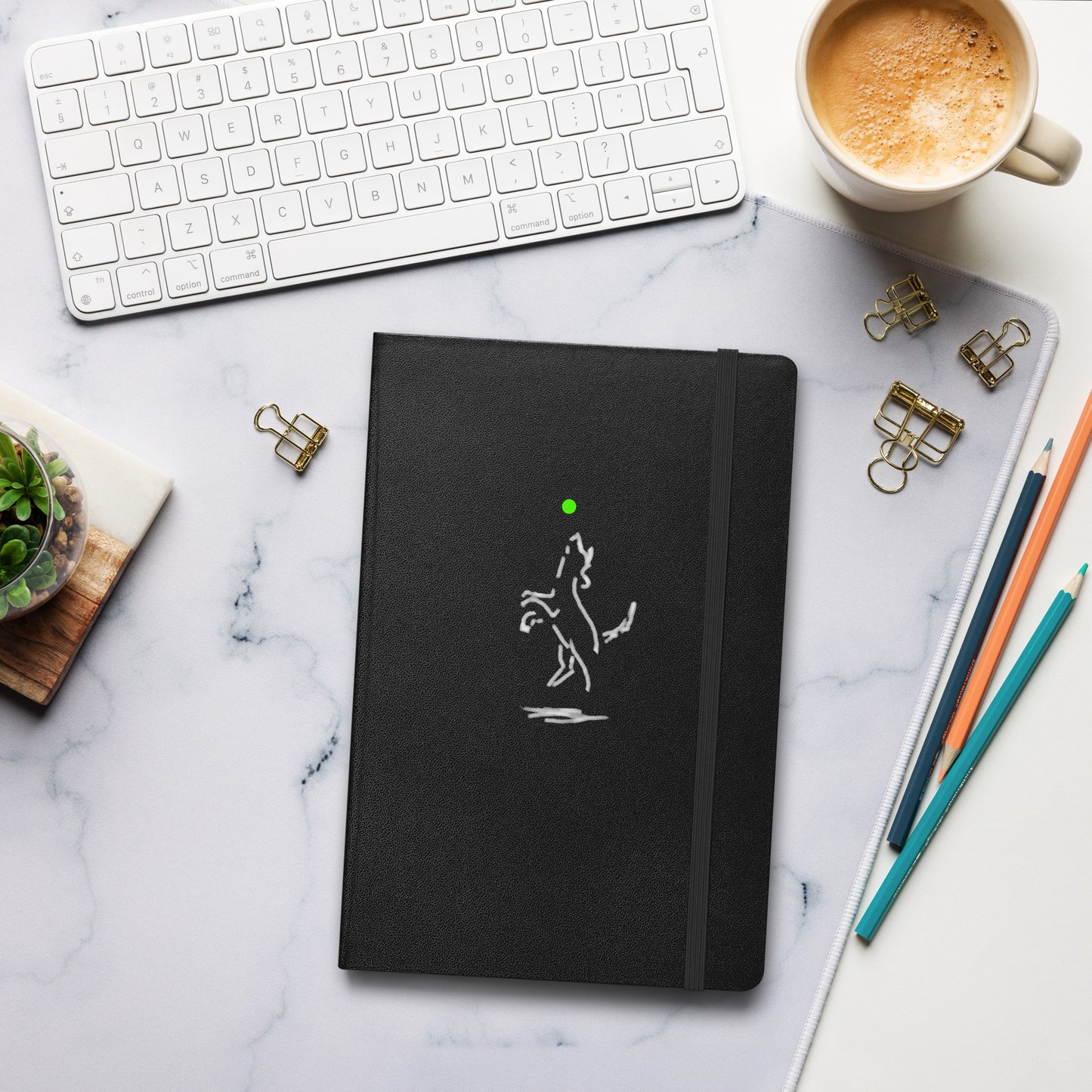 "Happy Dog" Hardcover Bound Journal Lined Notebook