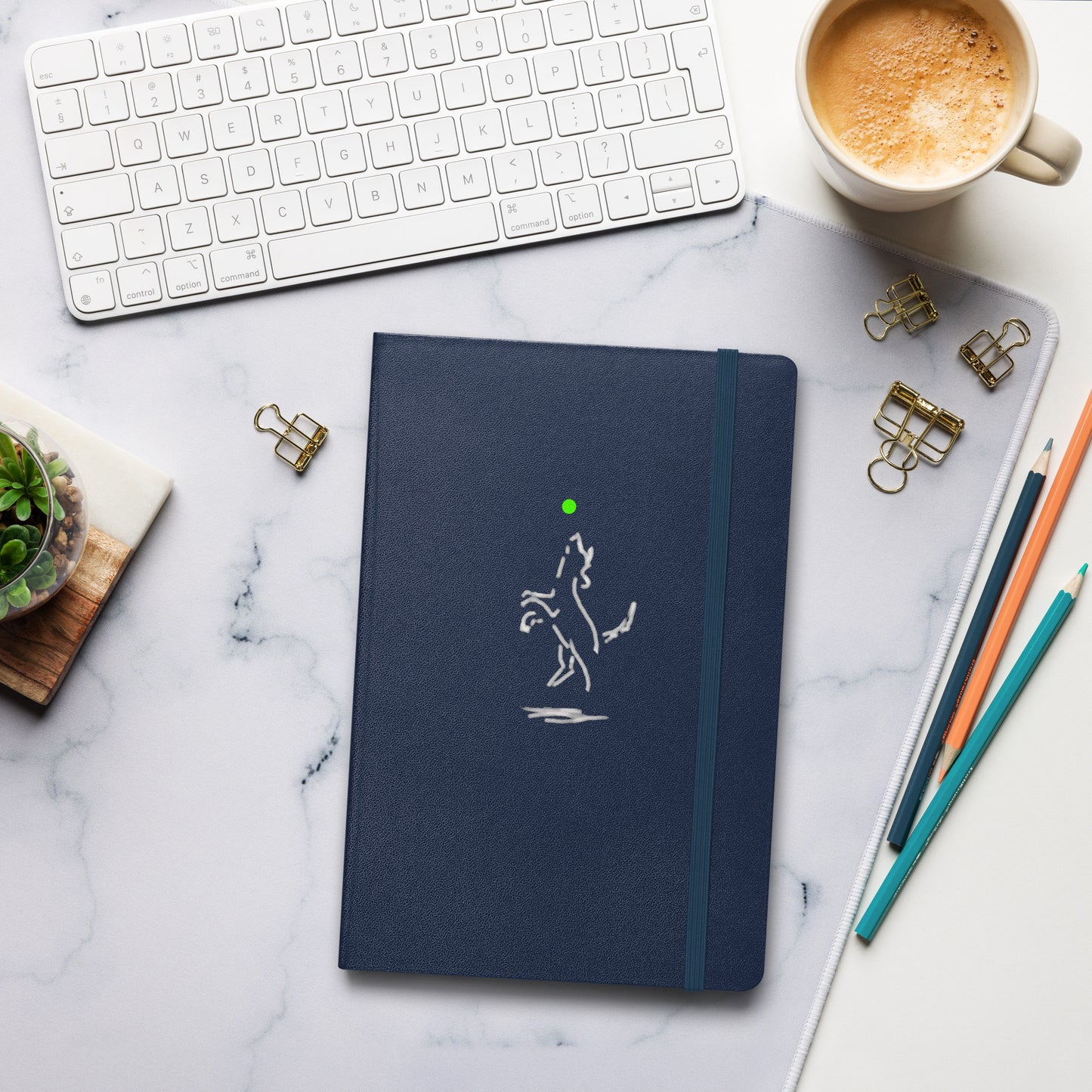 "Happy Dog" Hardcover Bound Journal Lined Notebook