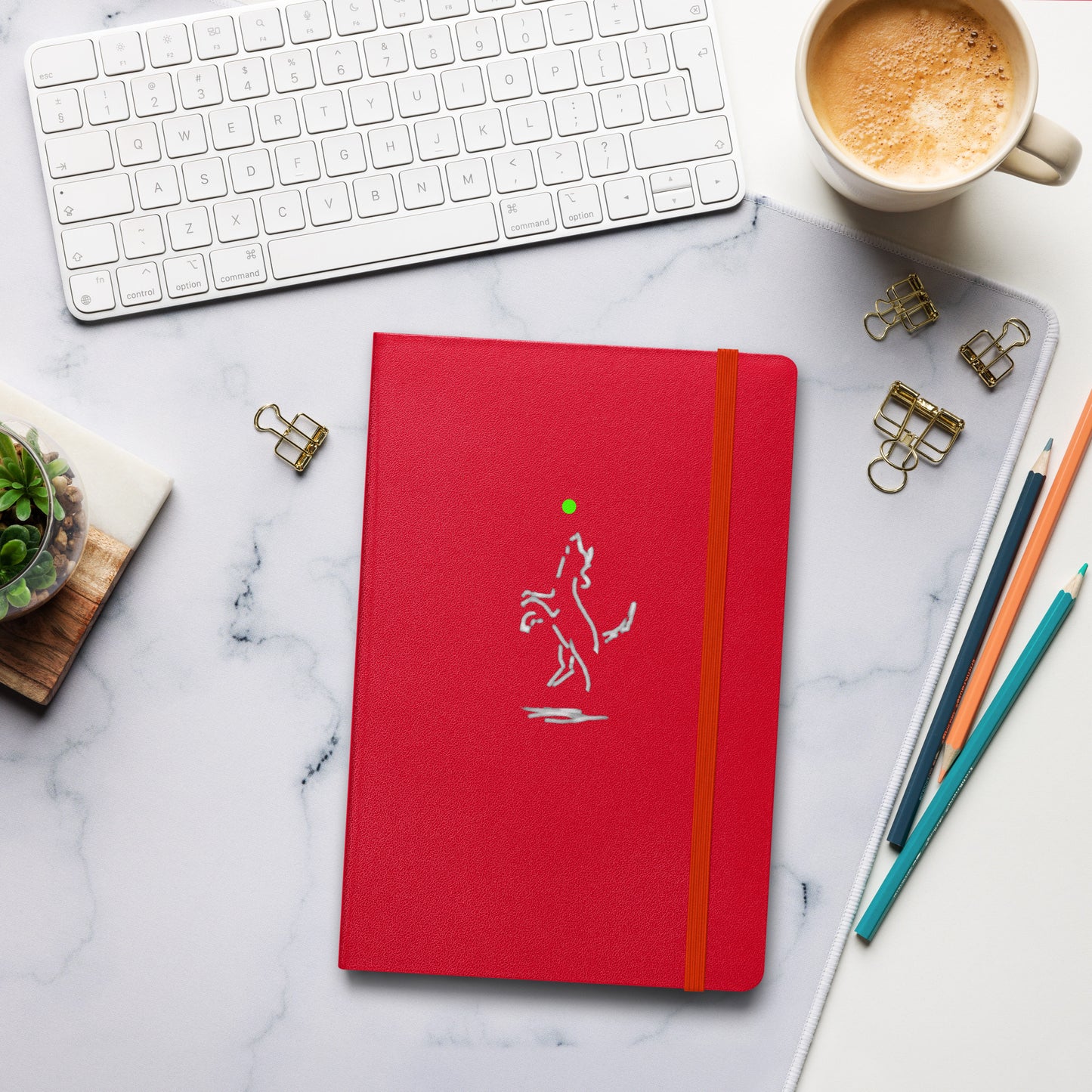 "Happy Dog" Hardcover Bound Journal Lined Notebook