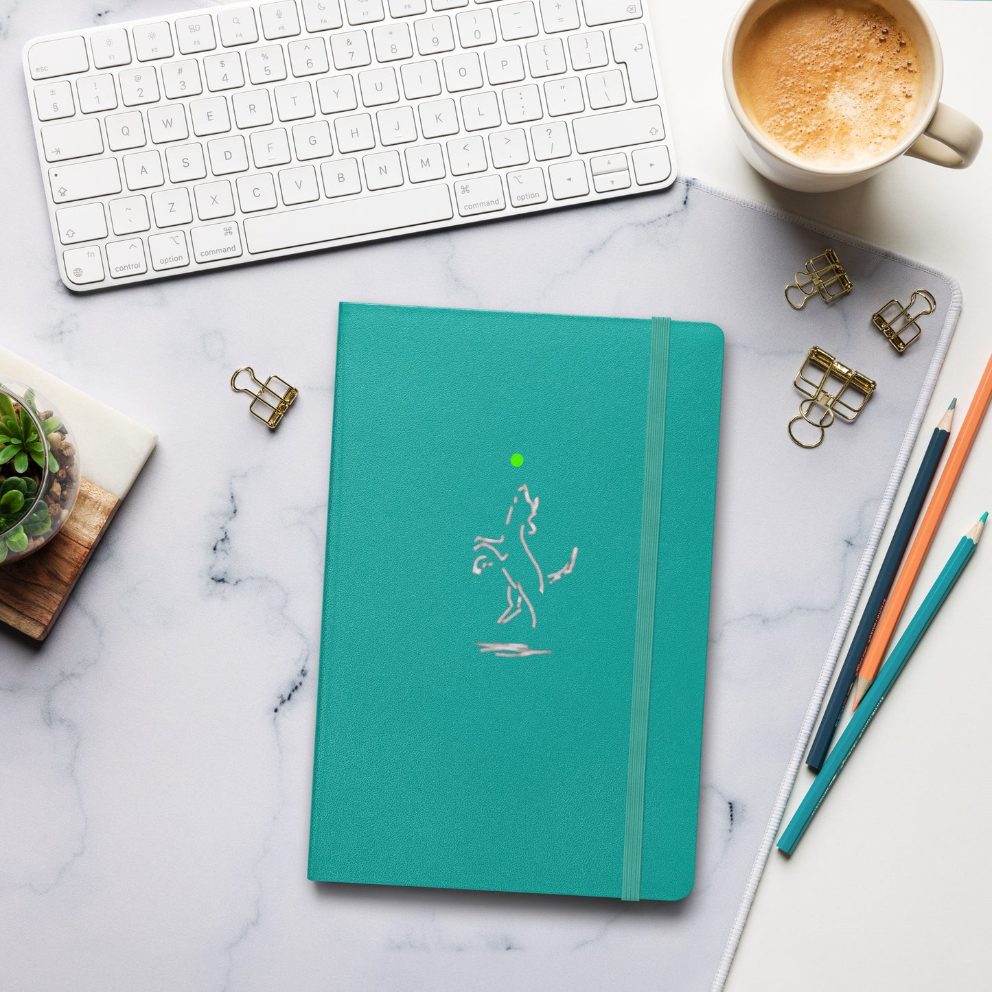 "Happy Dog" Hardcover Bound Journal Lined Notebook