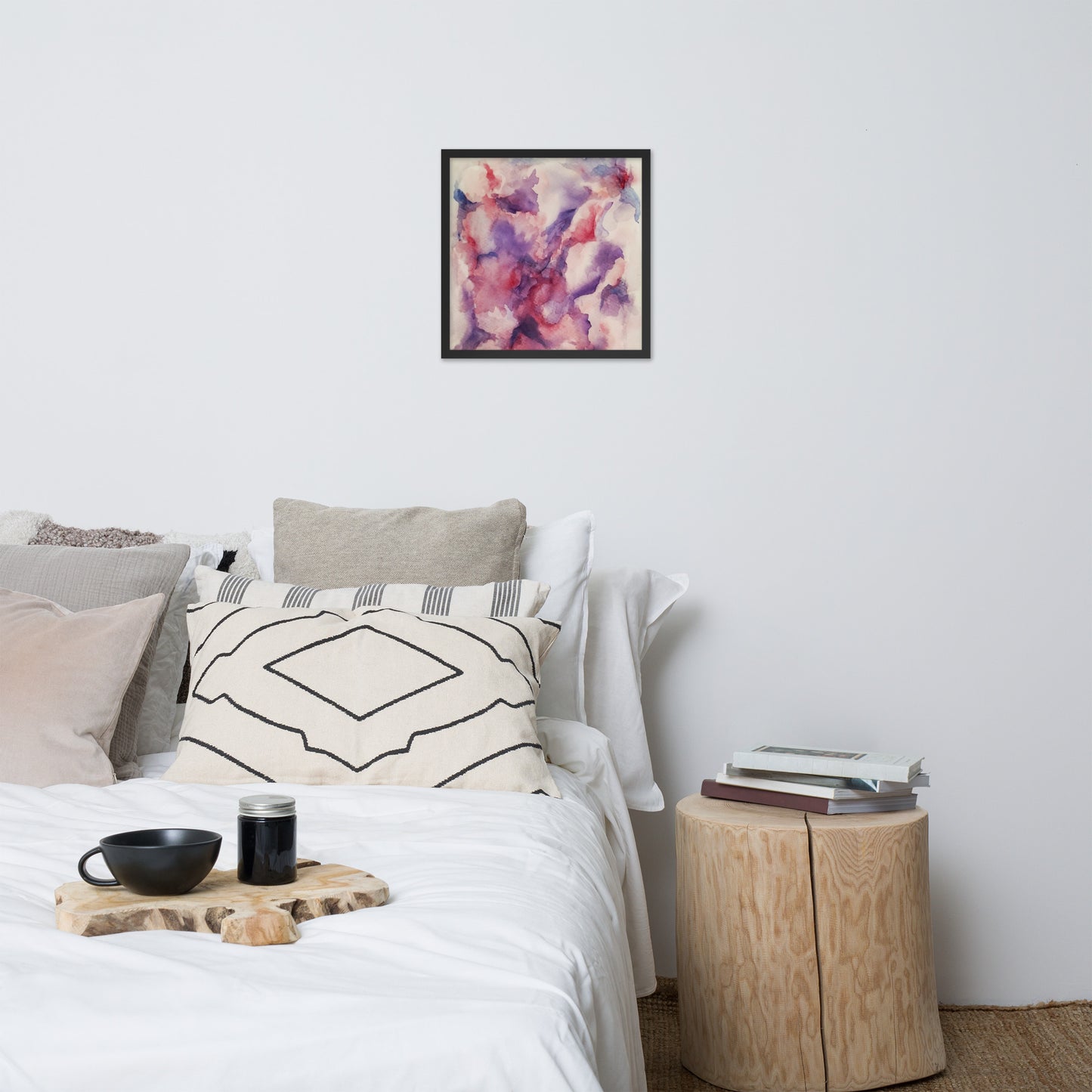 "Abstracted Orchid" Framed Poster Art Print
