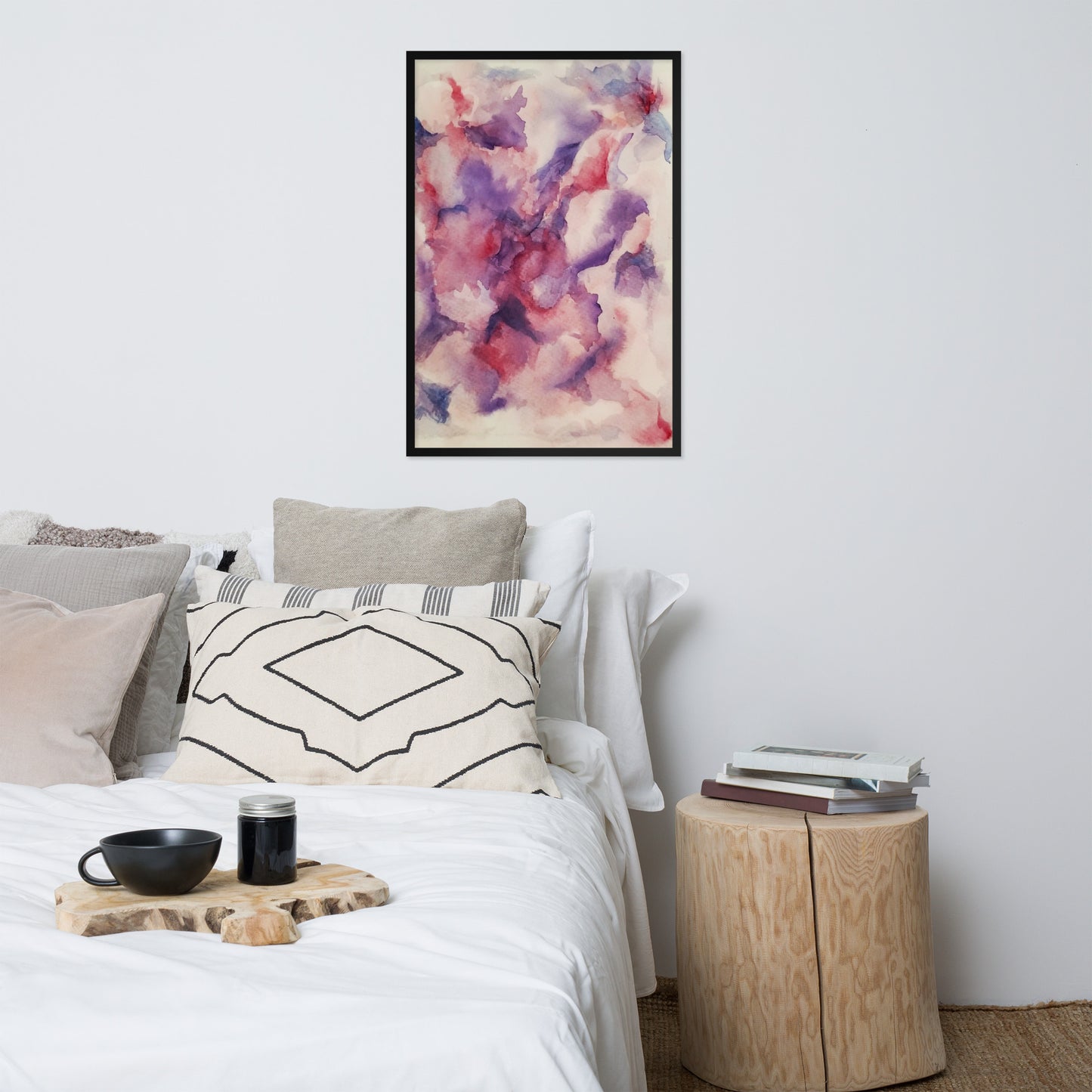 "Abstracted Orchid" Framed Poster Art Print