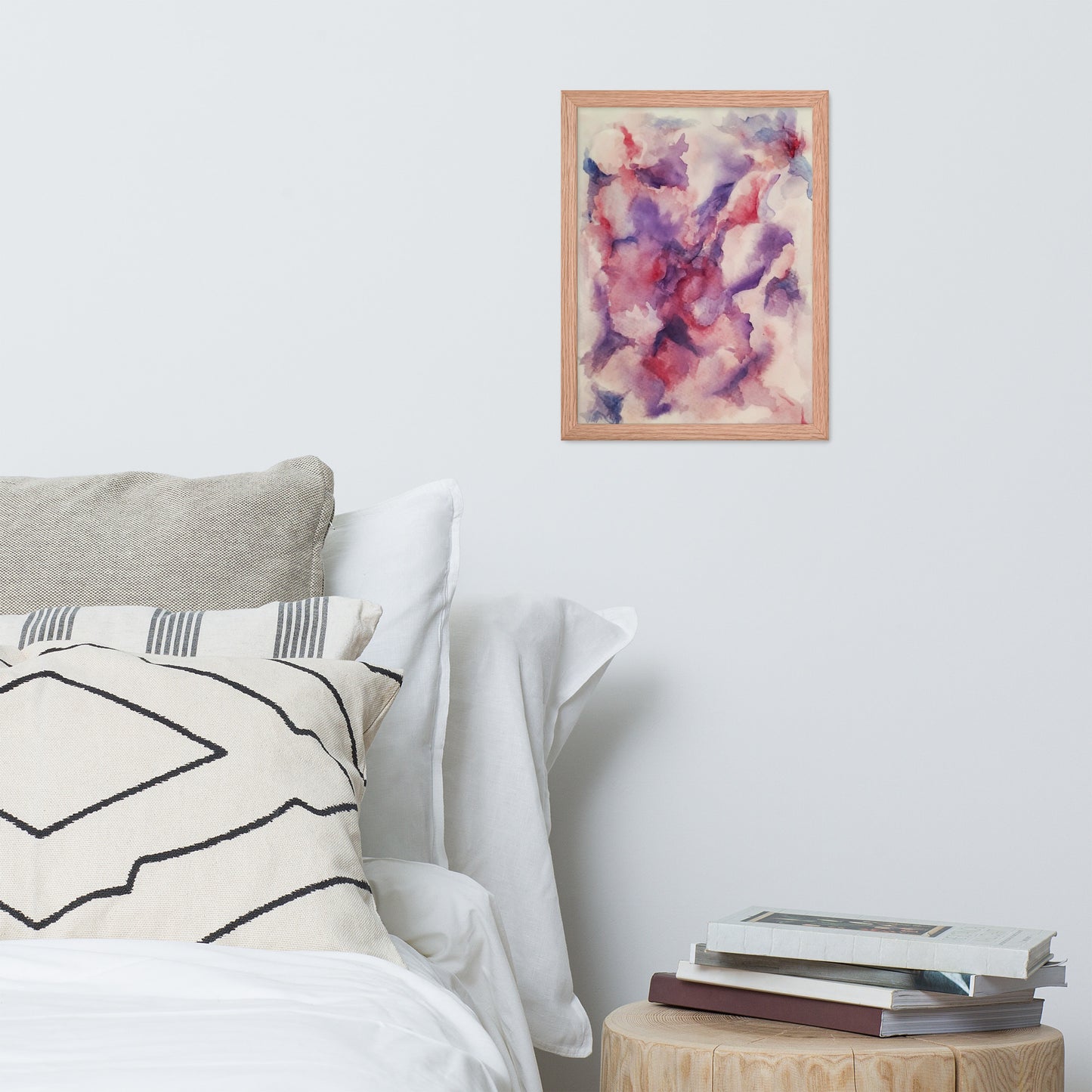 "Abstracted Orchid" Framed Poster Art Print