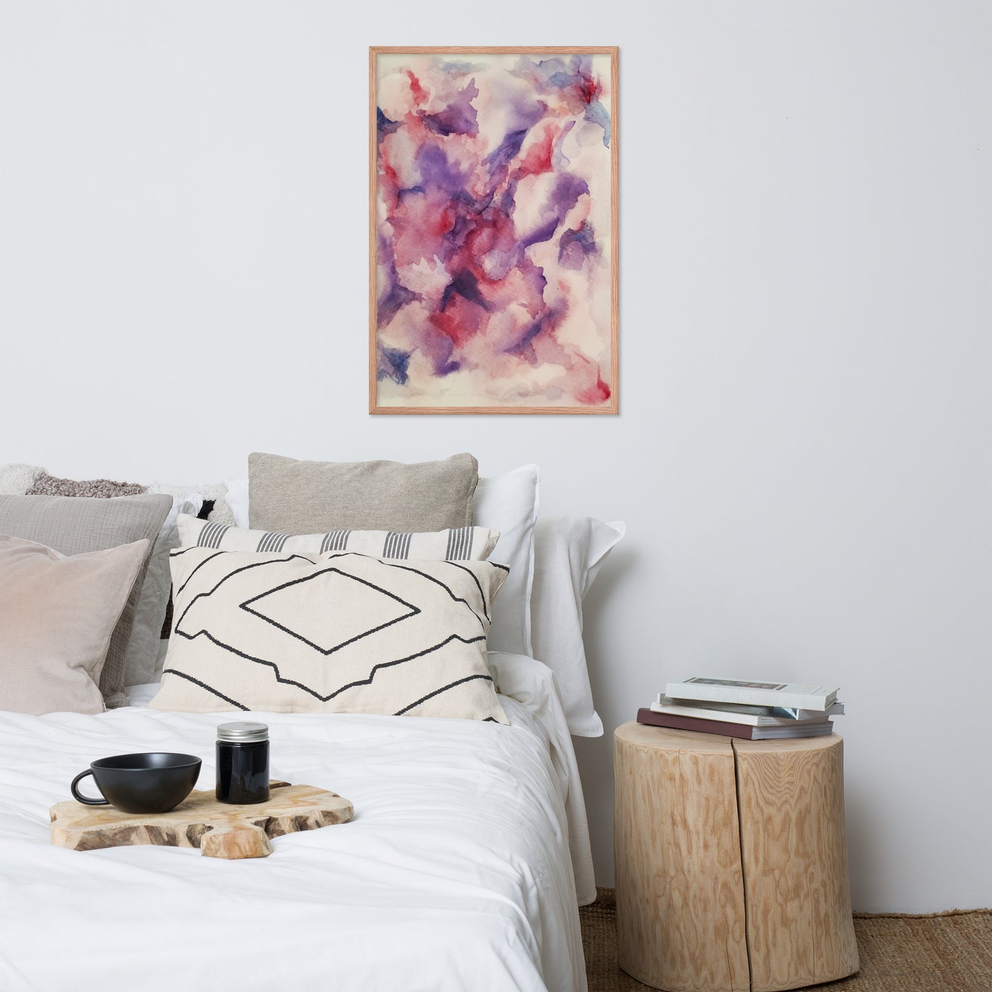 "Abstracted Orchid" Framed Poster Art Print