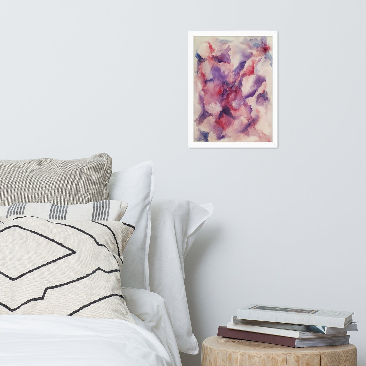 "Abstracted Orchid" Framed Poster Art Print