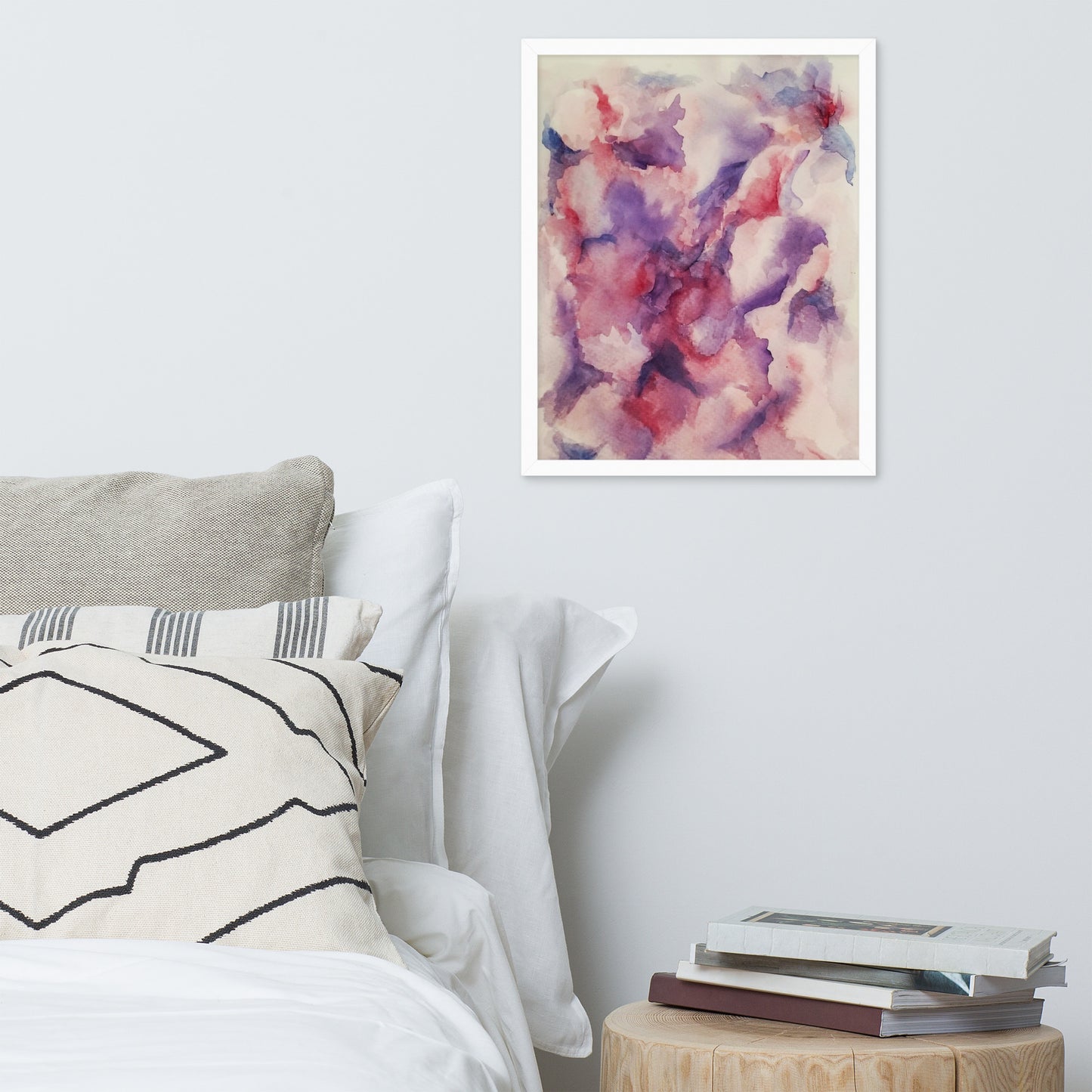 "Abstracted Orchid" Framed Poster Art Print