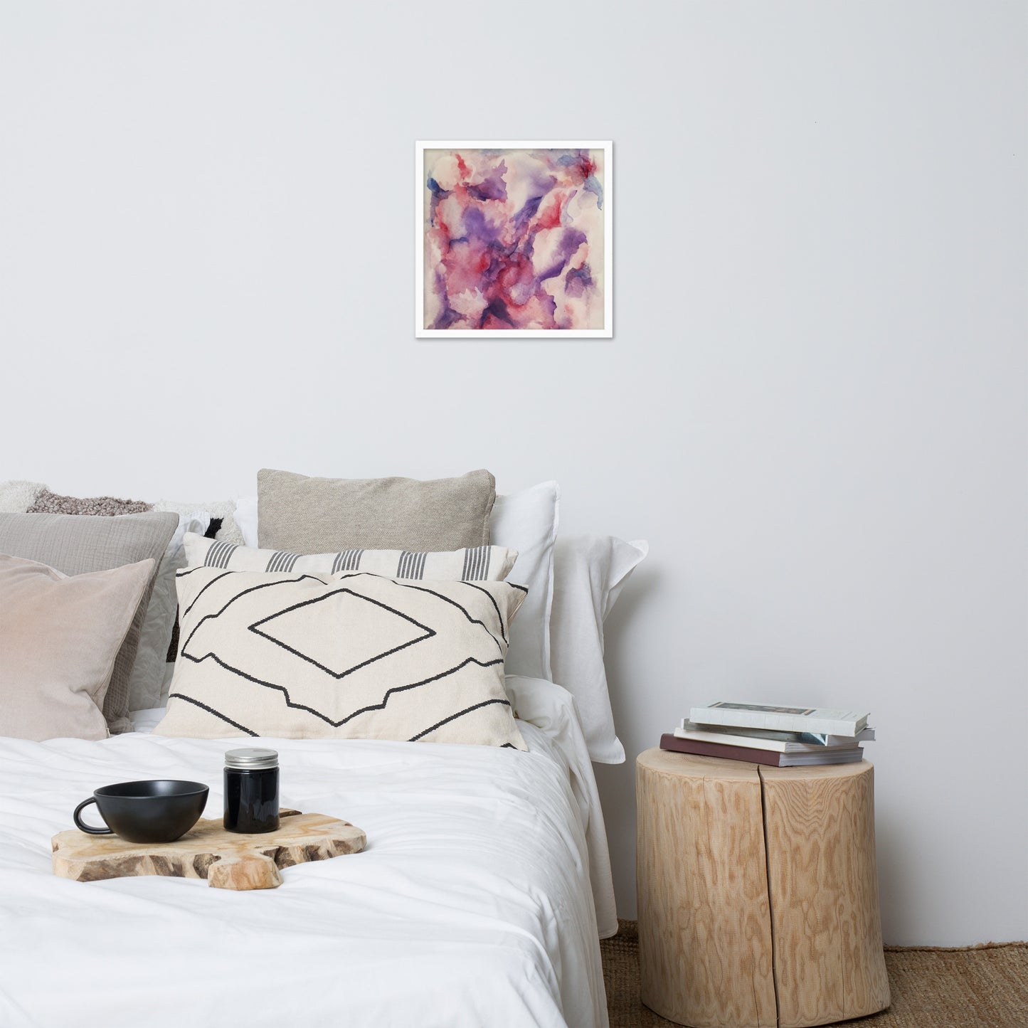 "Abstracted Orchid" Framed Poster Art Print