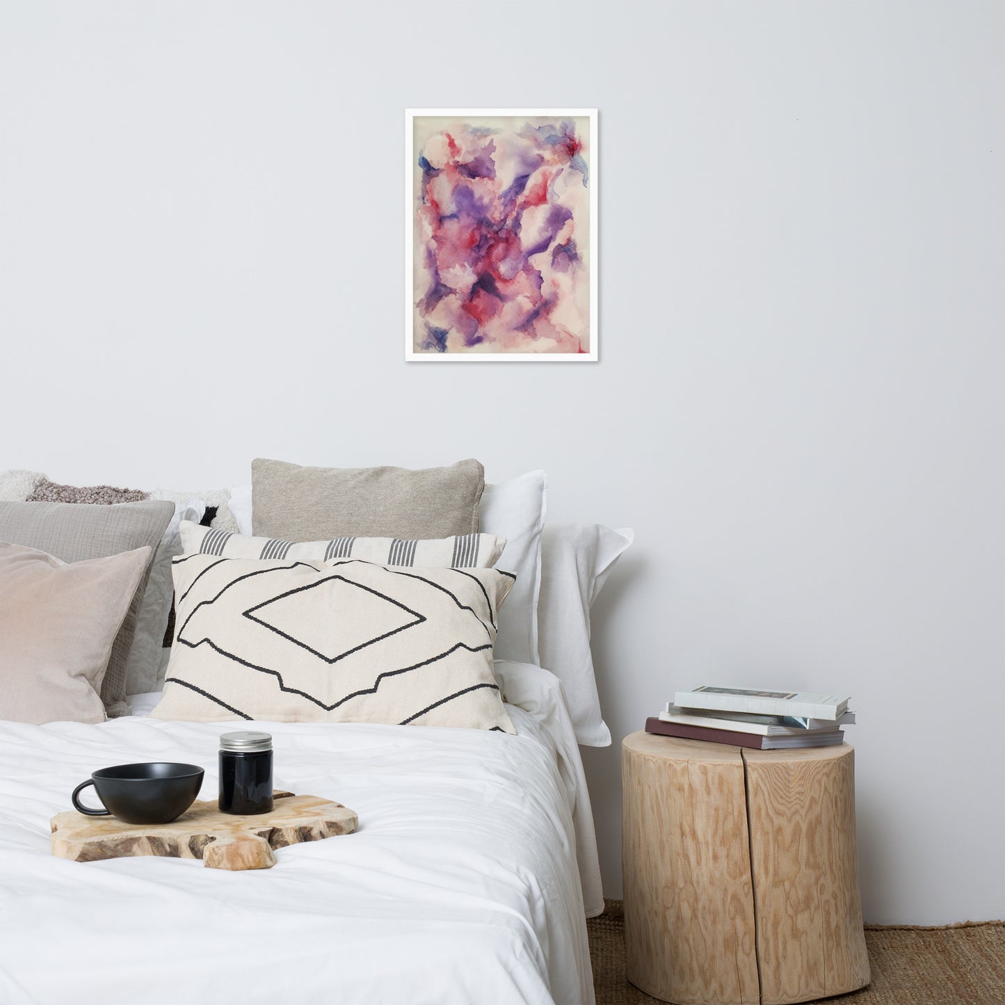 "Abstracted Orchid" Framed Poster Art Print
