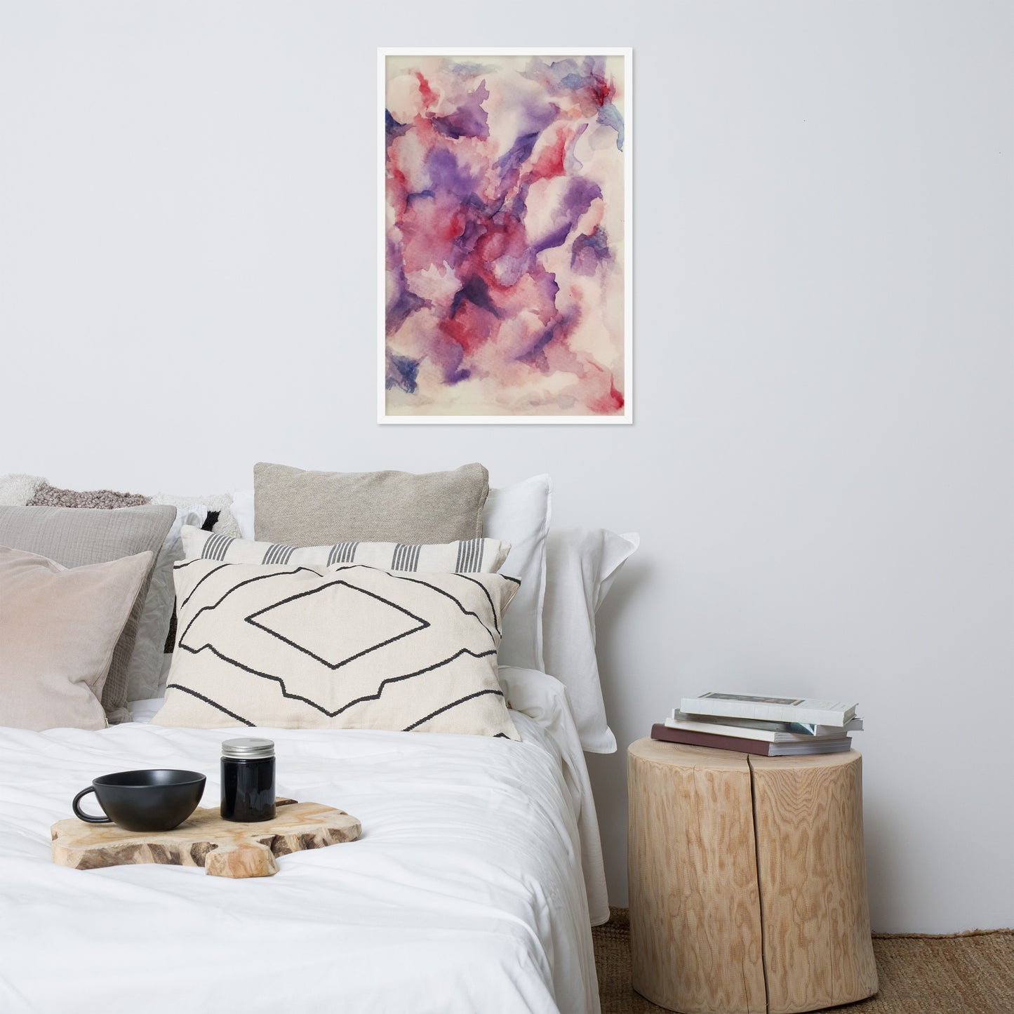 "Abstracted Orchid" Framed Poster Art Print