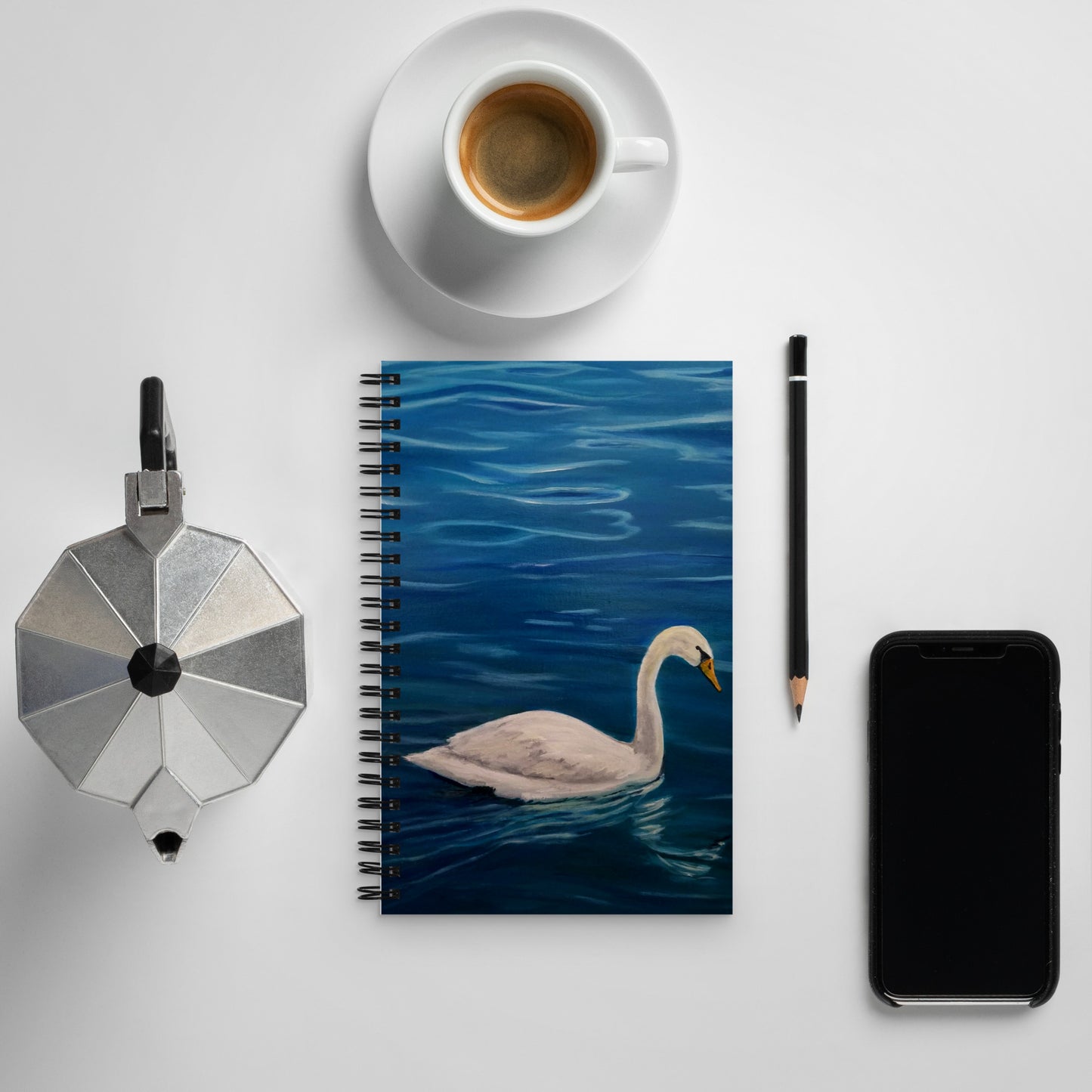 "Swan Lake" Spiral Journal Notebook