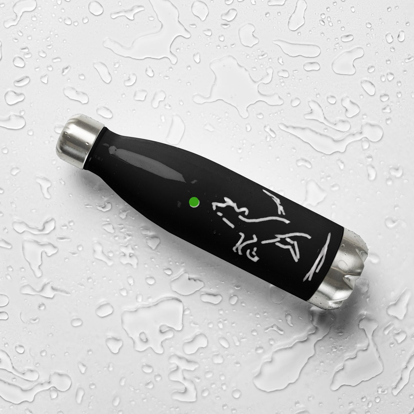 "Happy Dog" Stainless steel water bottle