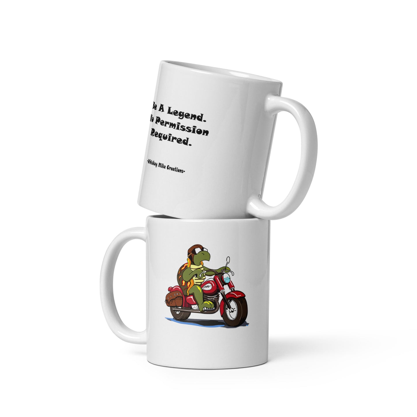 Whiskey Mike "Legend" White glossy mug