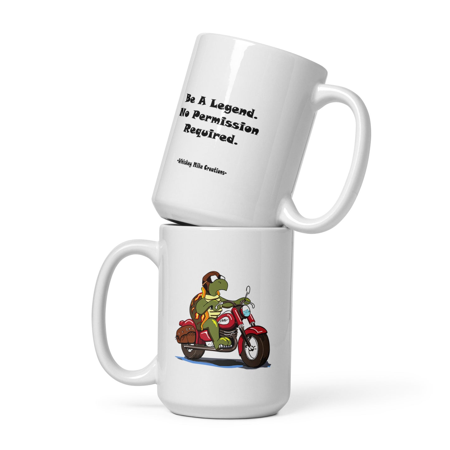 Whiskey Mike "Legend" White glossy mug