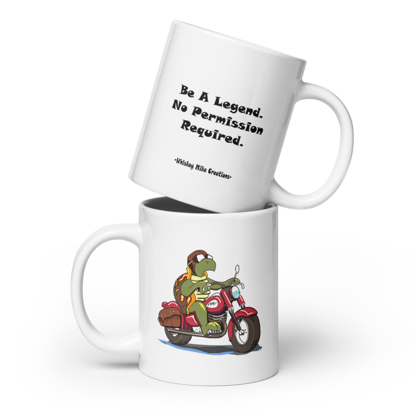 Whiskey Mike "Legend" White glossy mug