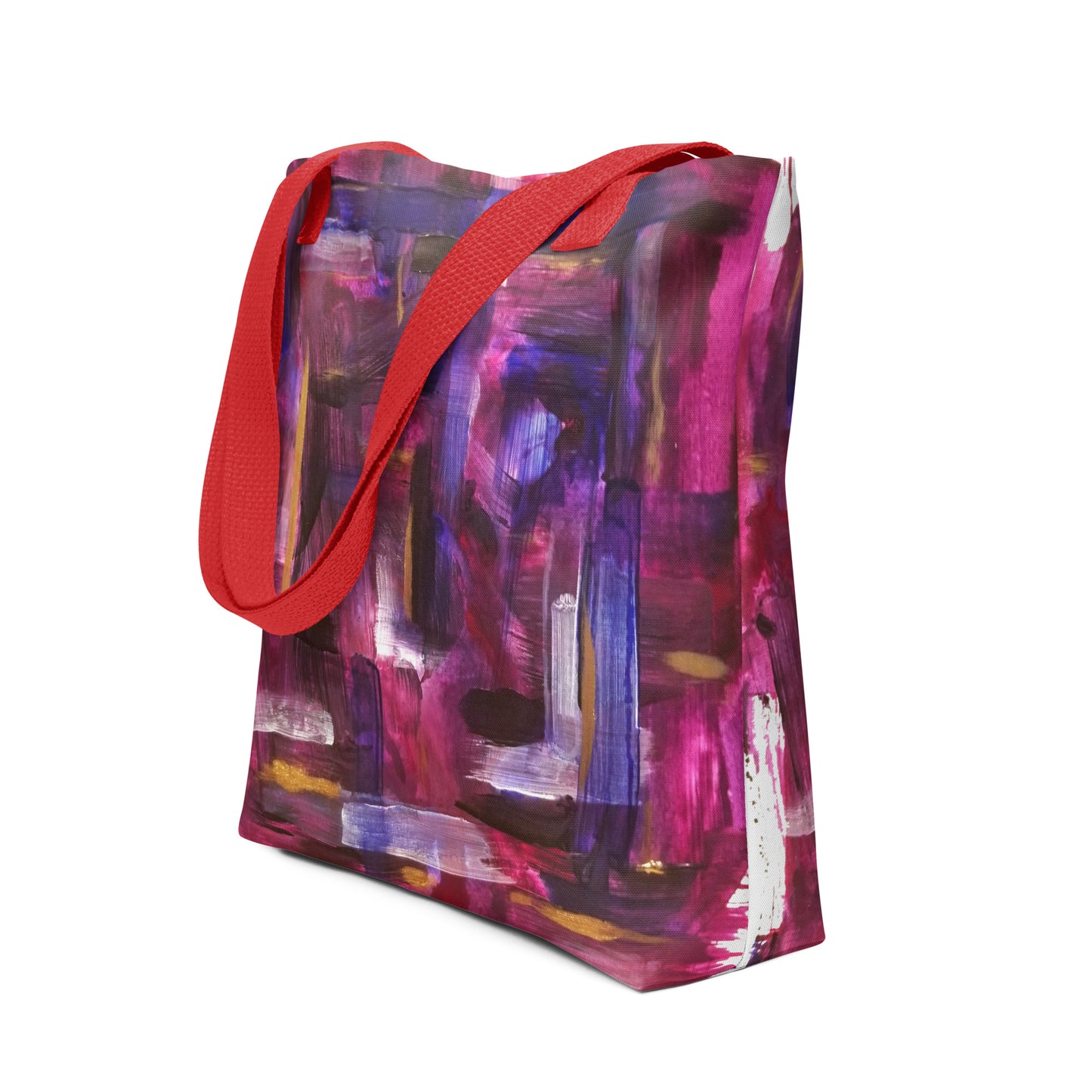 "Portrait in Violet and Gold" Tote bag