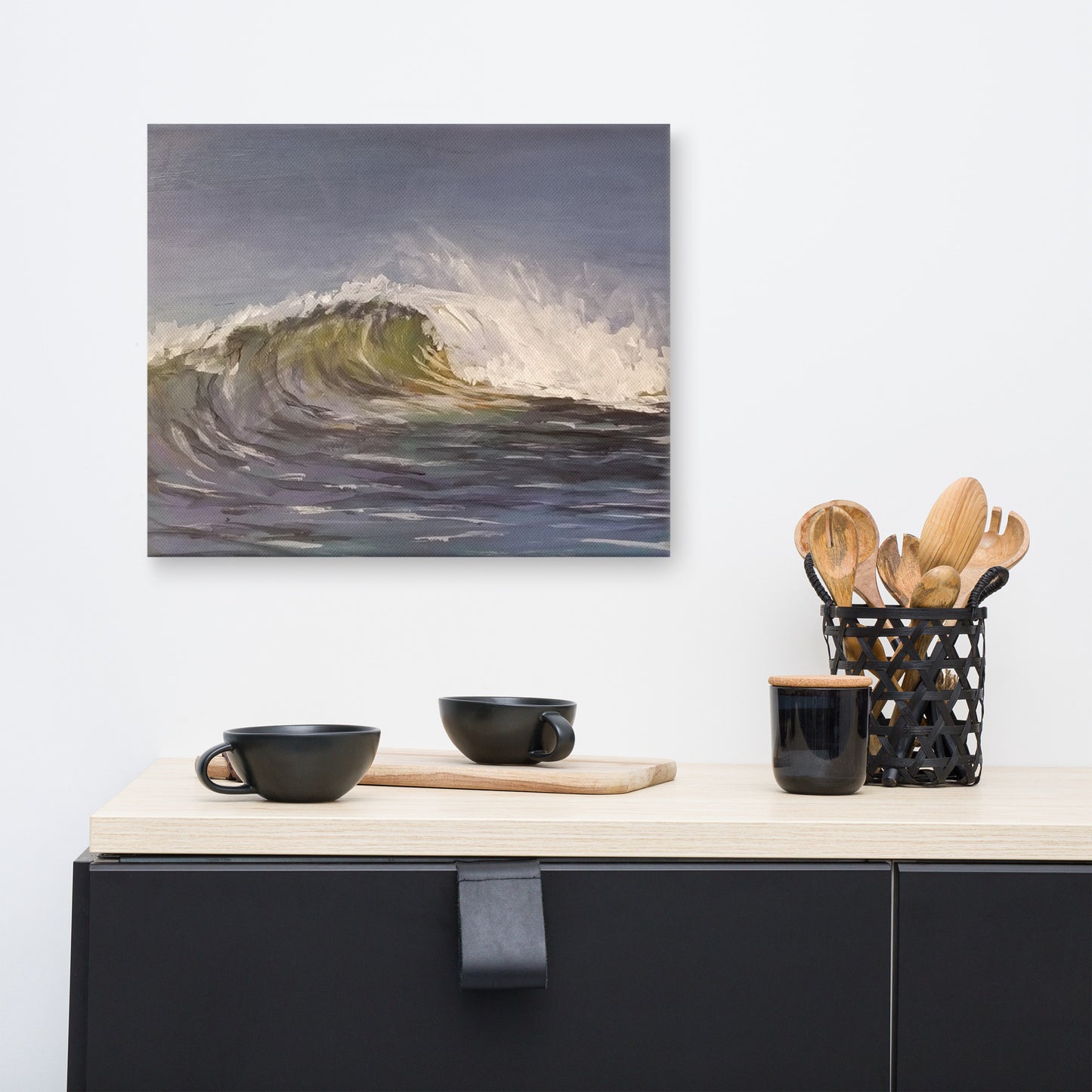 "Wave Impression" Canvas Art Print