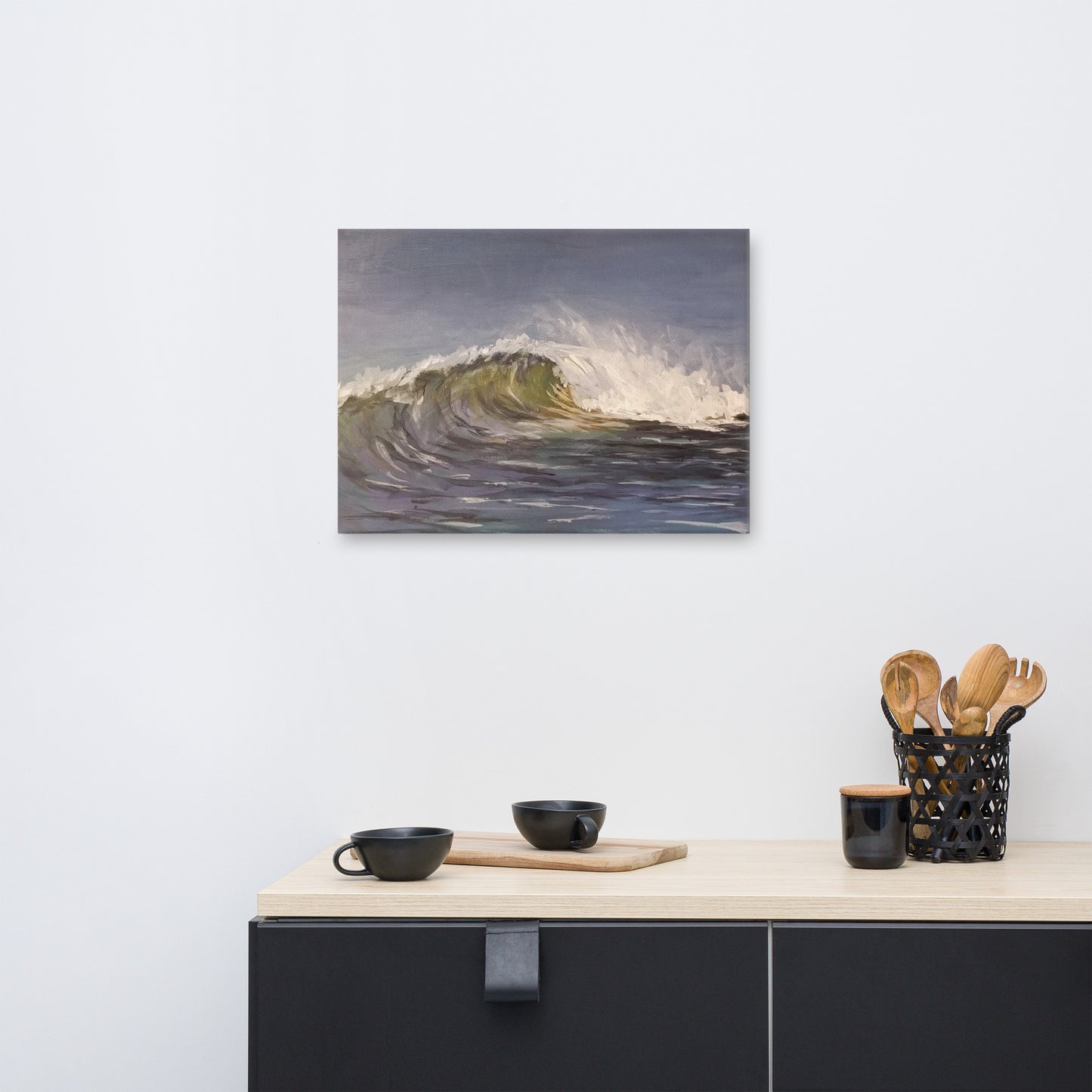 "Wave Impression" Canvas Art Print