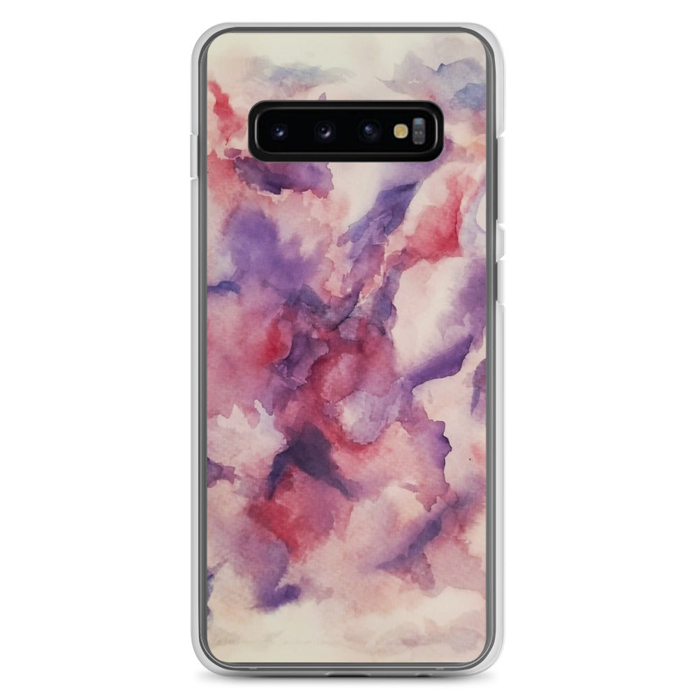 "Abstracted Orchids" Clear Case for Samsung®