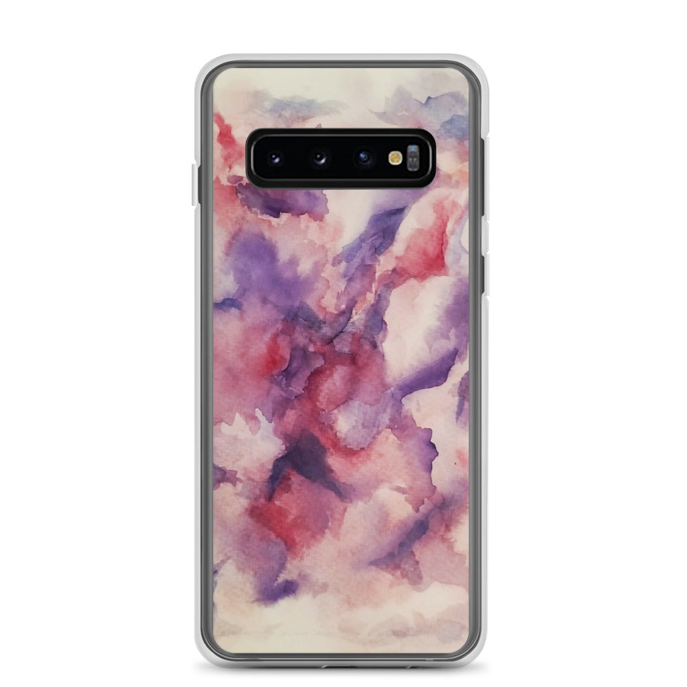 "Abstracted Orchids" Clear Case for Samsung®