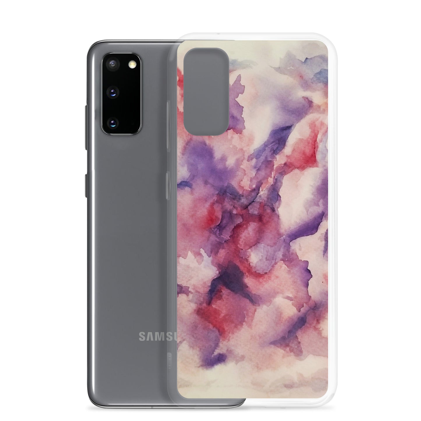 "Abstracted Orchids" Clear Case for Samsung®