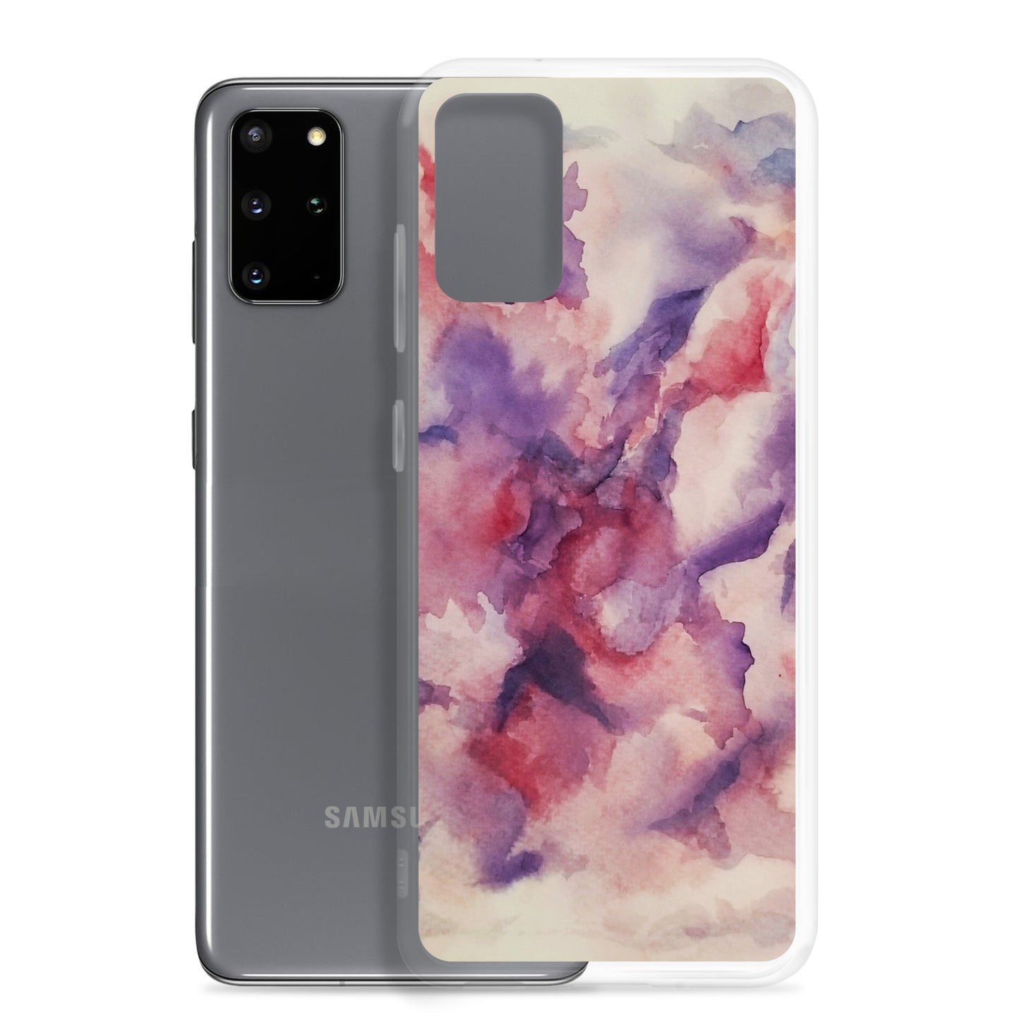 "Abstracted Orchids" Clear Case for Samsung®