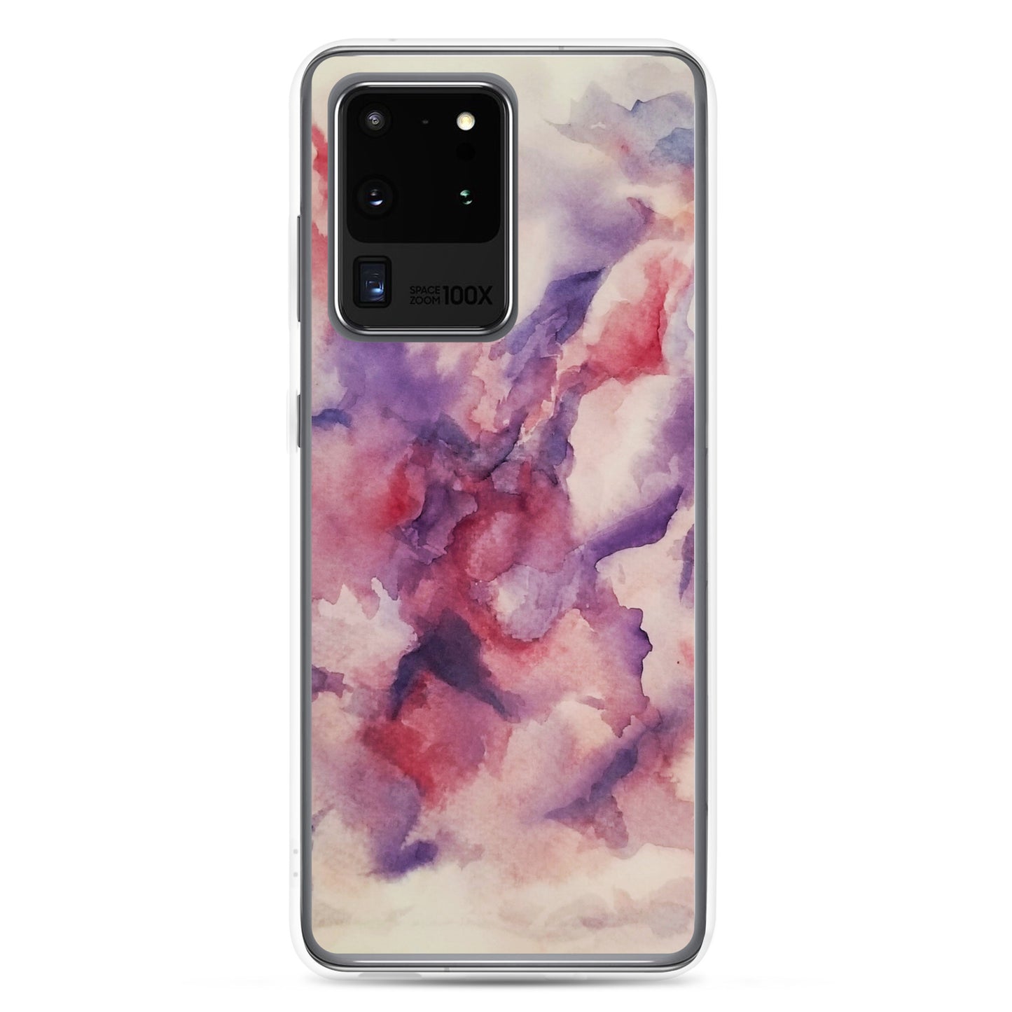 "Abstracted Orchids" Clear Case for Samsung®