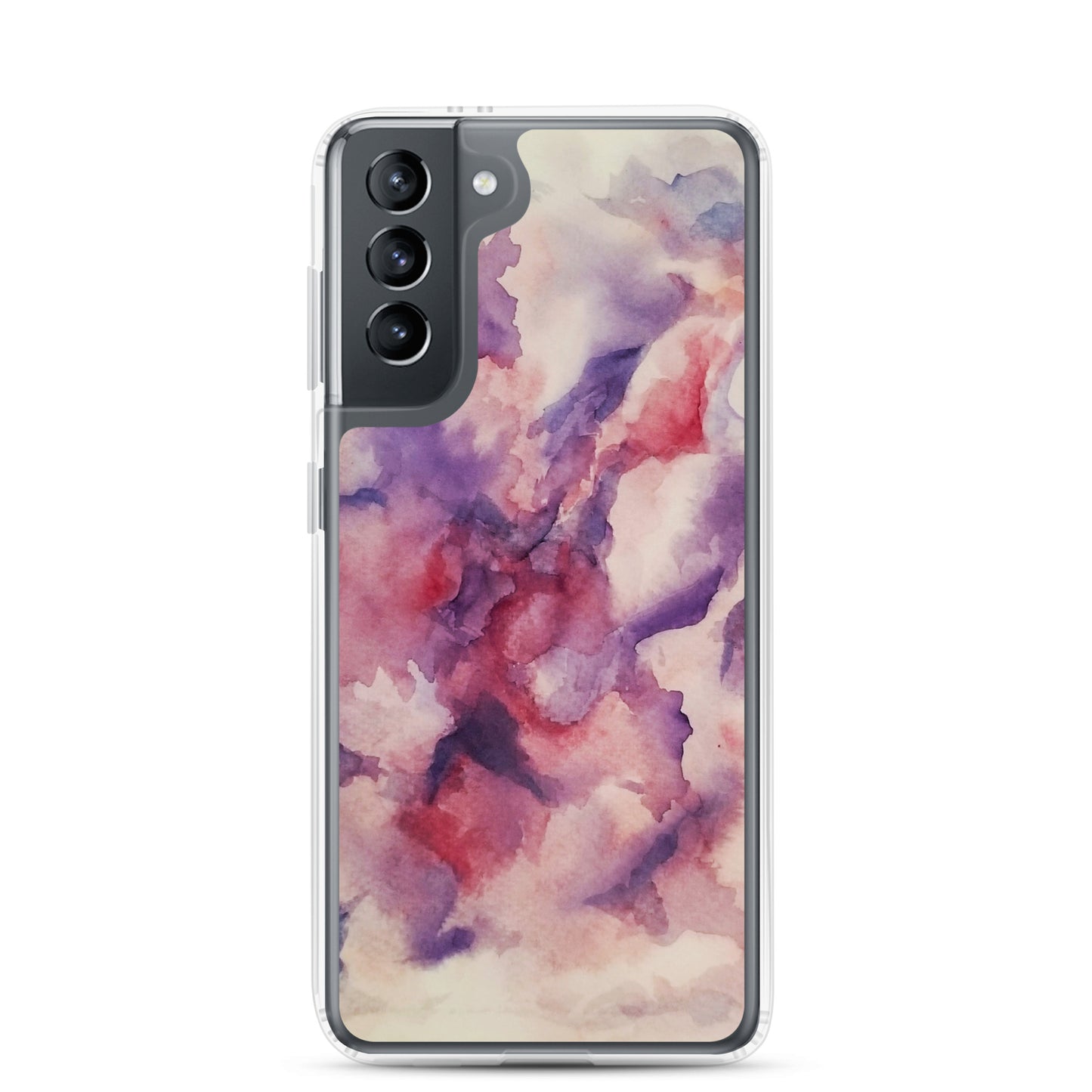 "Abstracted Orchids" Clear Case for Samsung®