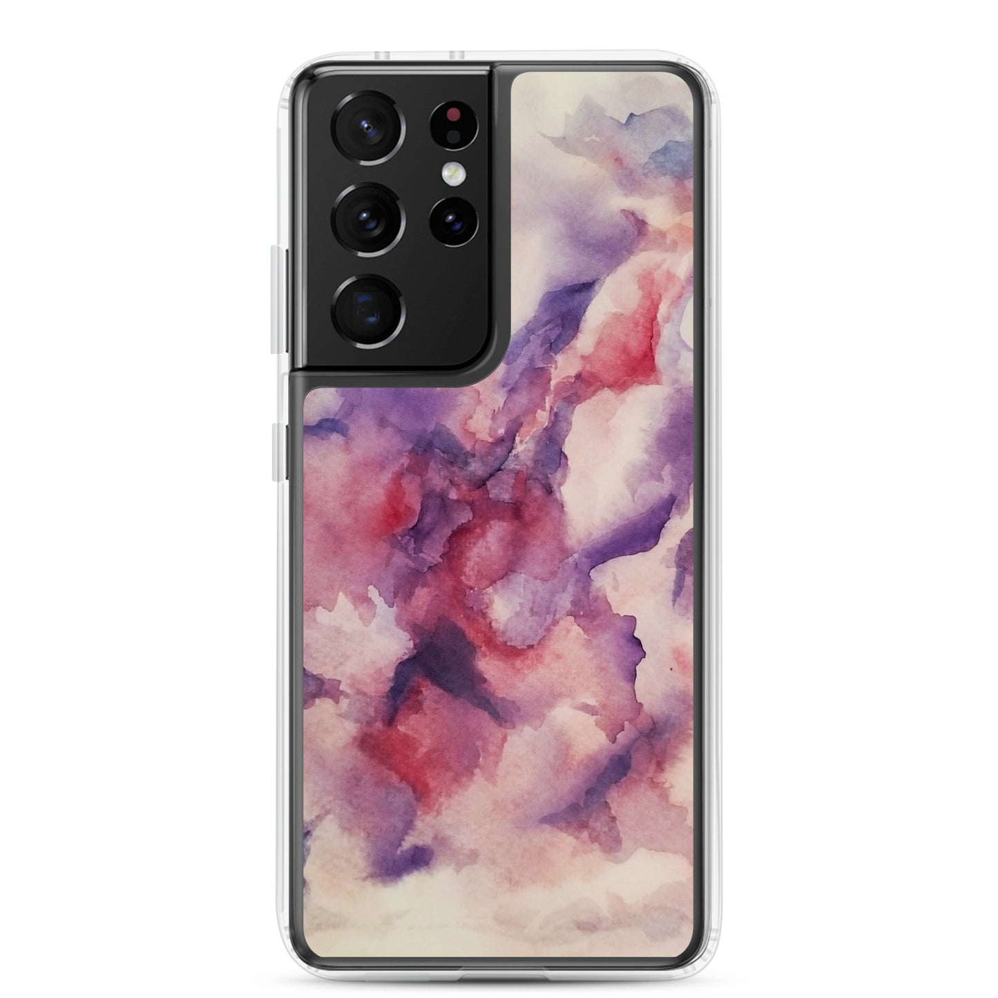 "Abstracted Orchids" Clear Case for Samsung®