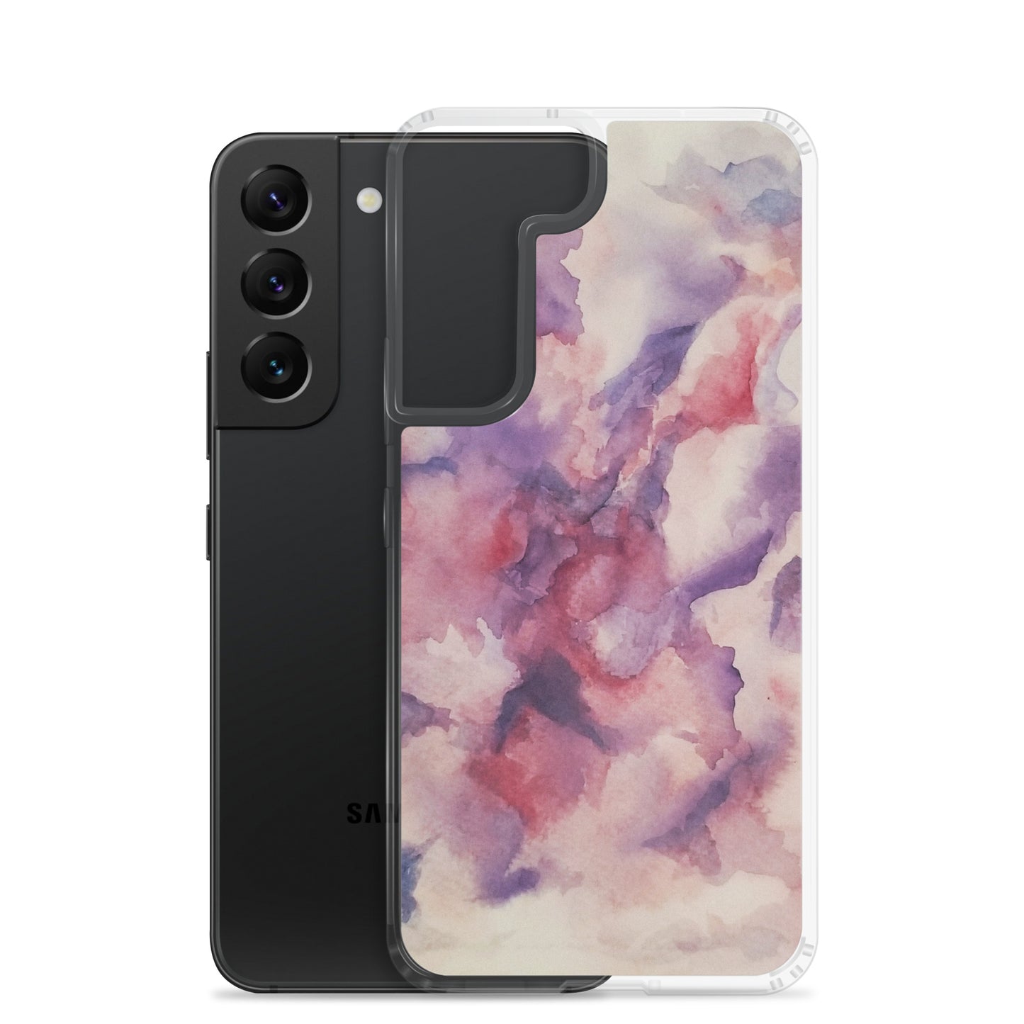 "Abstracted Orchids" Clear Case for Samsung®