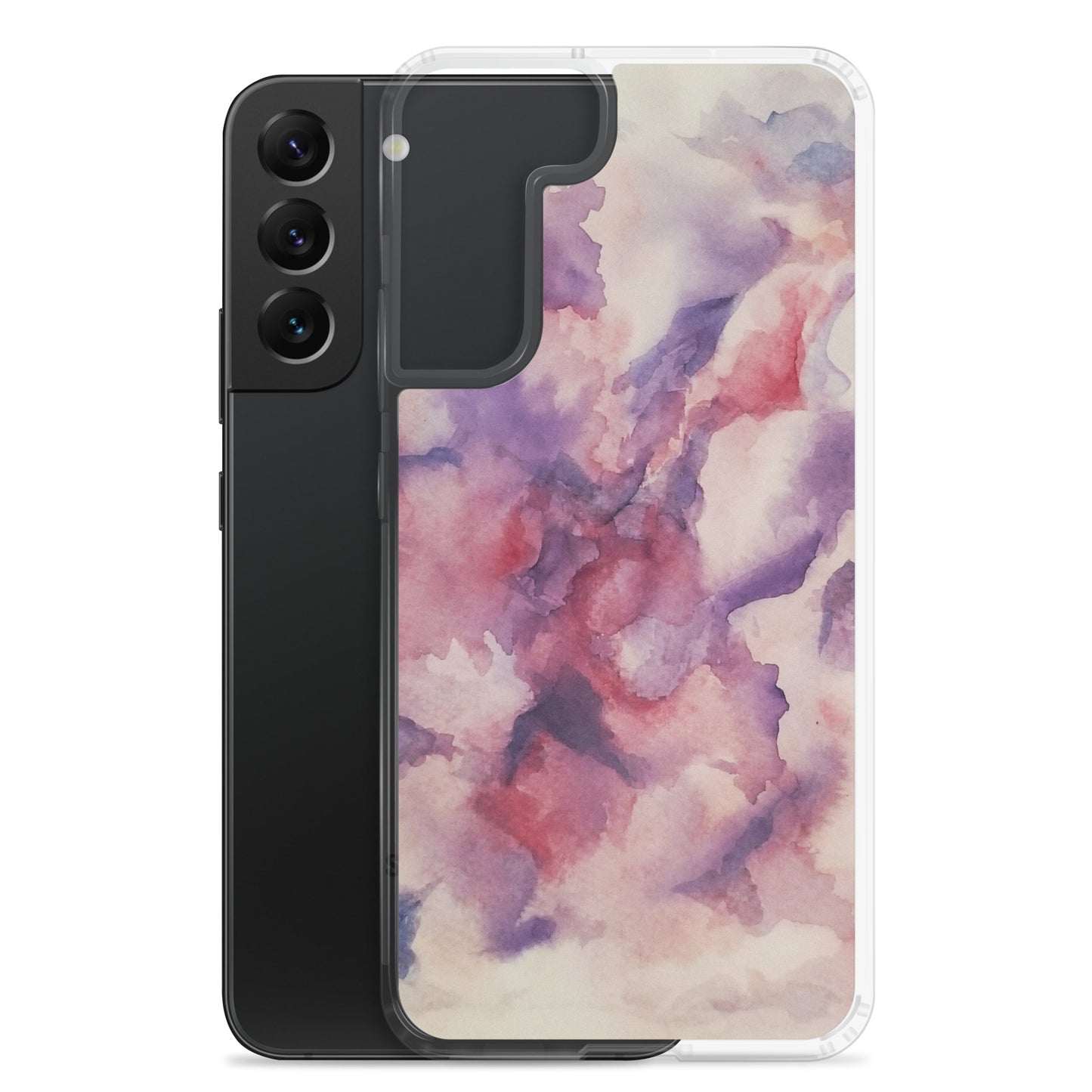 "Abstracted Orchids" Clear Case for Samsung®