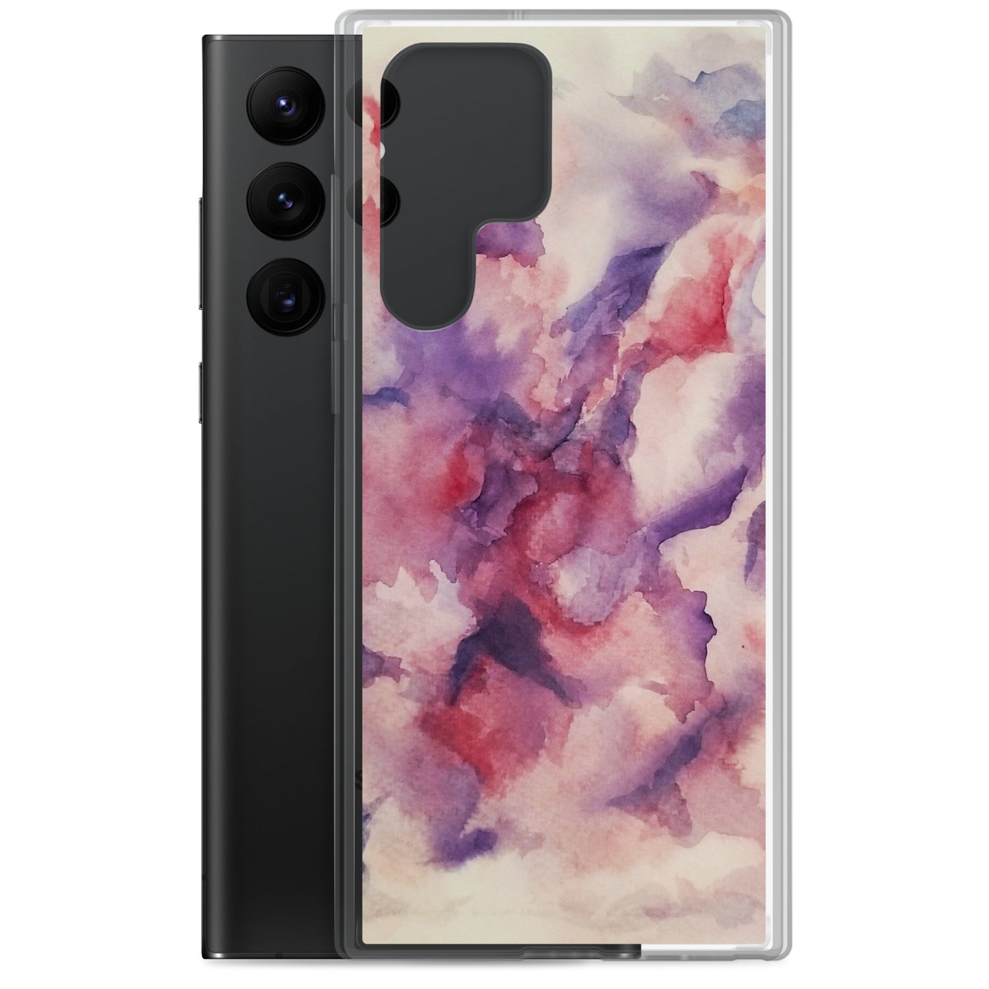 "Abstracted Orchids" Clear Case for Samsung®